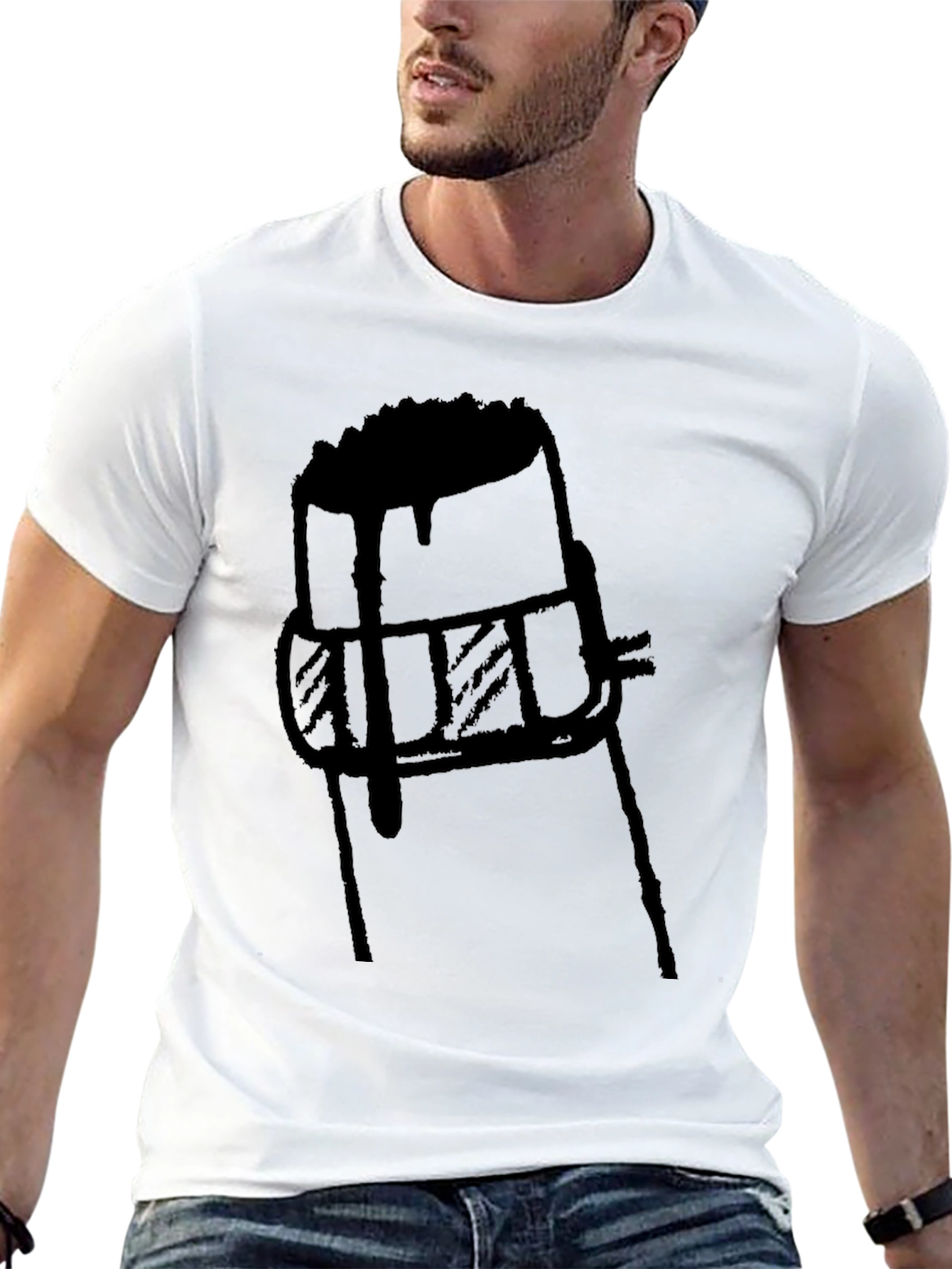 Abstract Champagne Cork Graphic T-Shirt