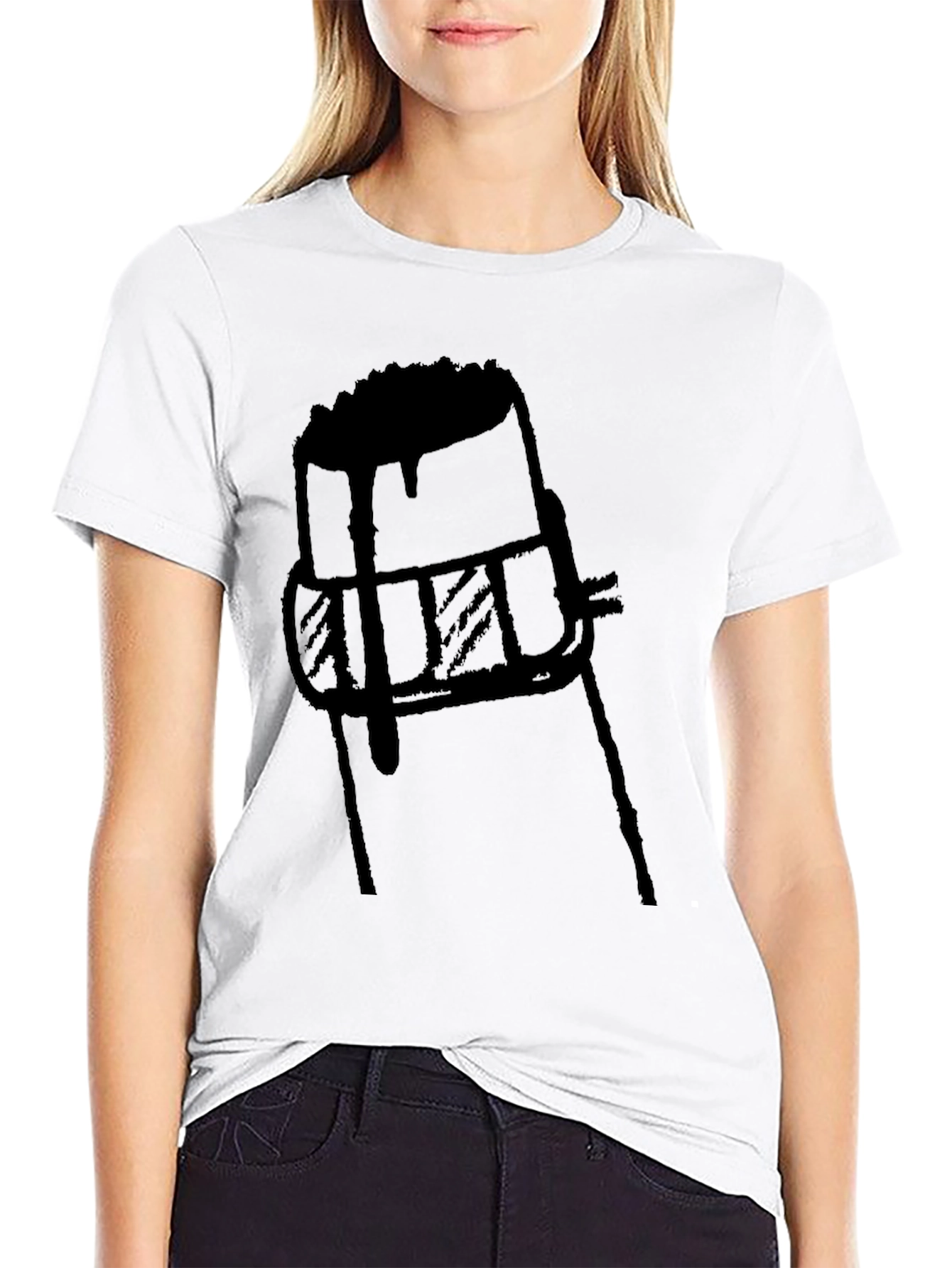 Abstract Champagne Cork Graphic T-Shirt