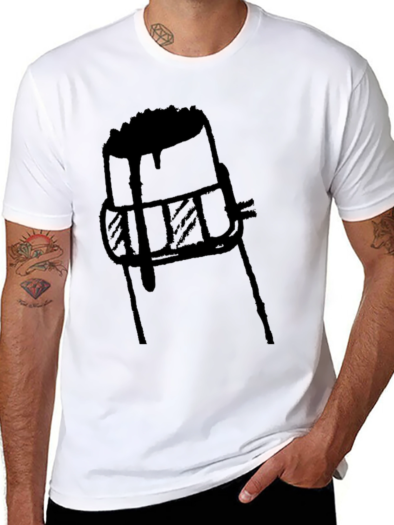 Abstract Champagne Cork Graphic T-Shirt