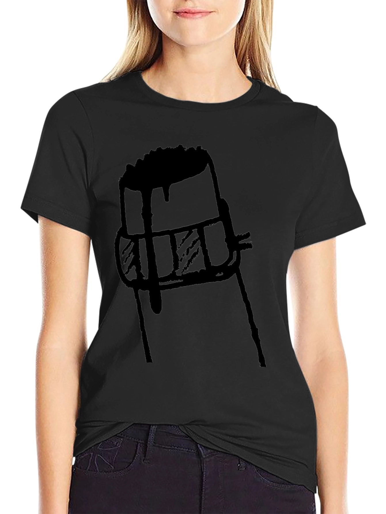 Abstract Champagne Cork Graphic T-Shirt
