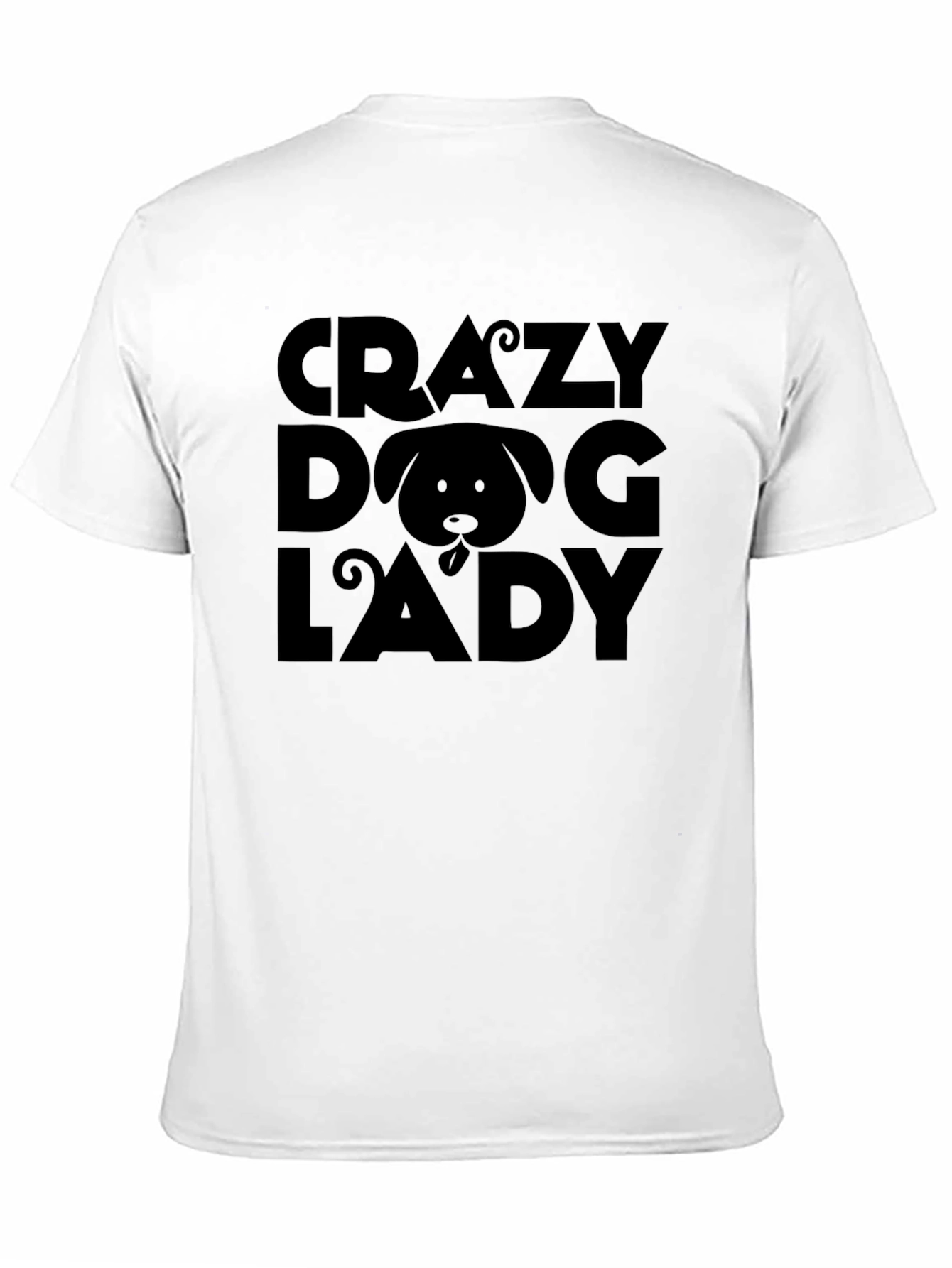 Crazy Dog Lady Graphic Tee - Unisex Black T-Shirt