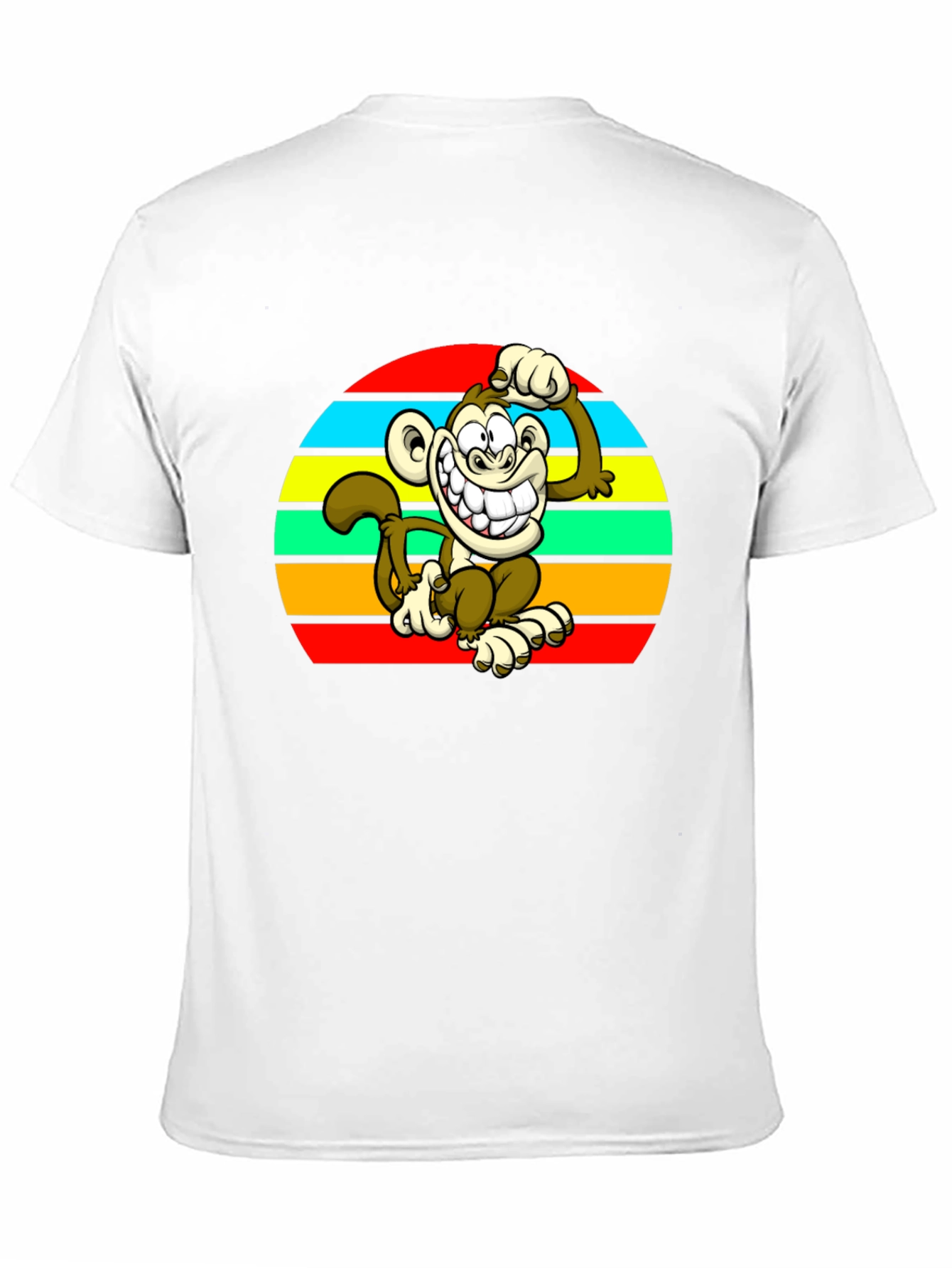 Monkey Retro Sunset Graphic T-Shirt