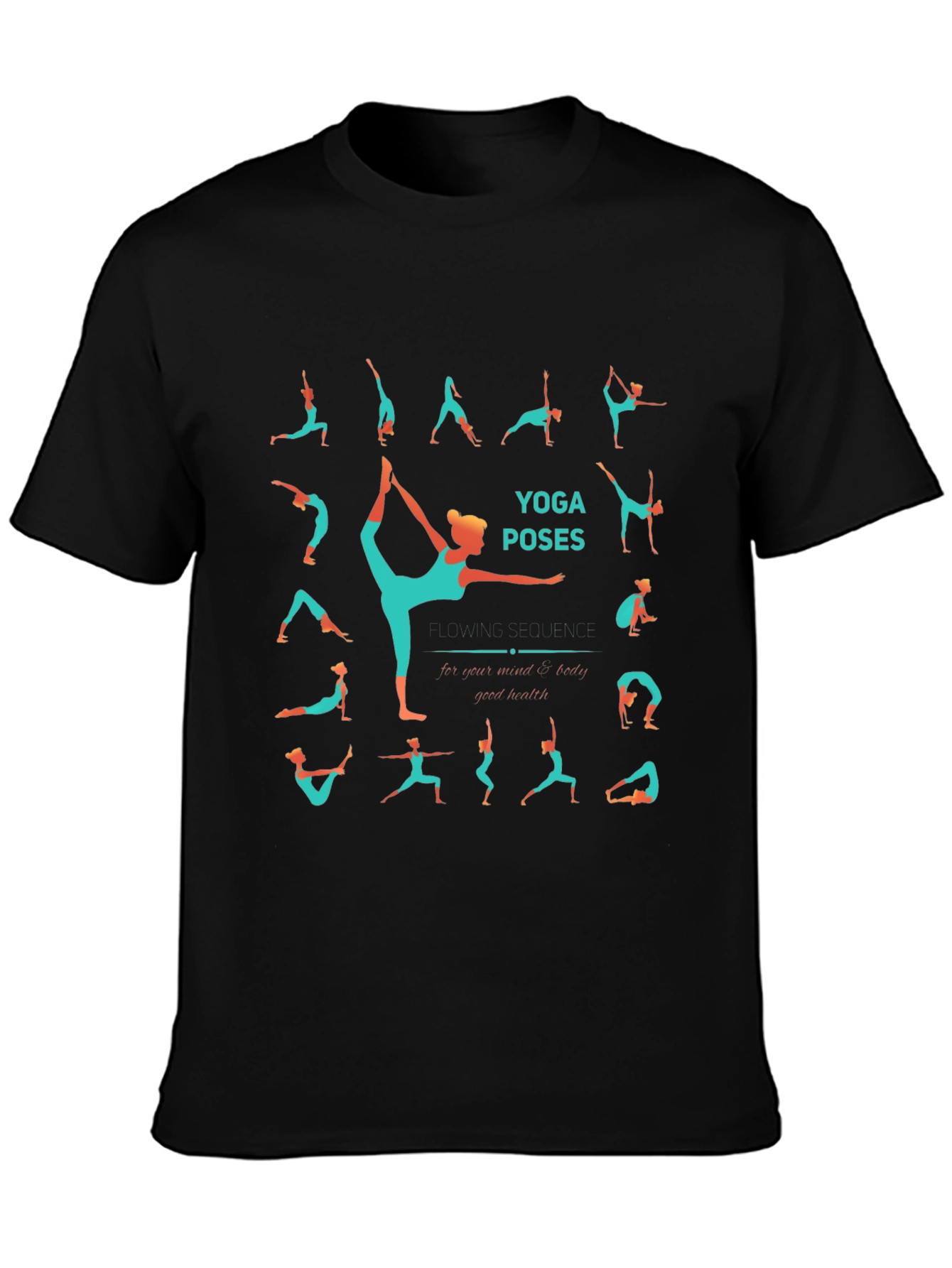 Yoga Poses T-Shirt - Zen Body & Health Tee