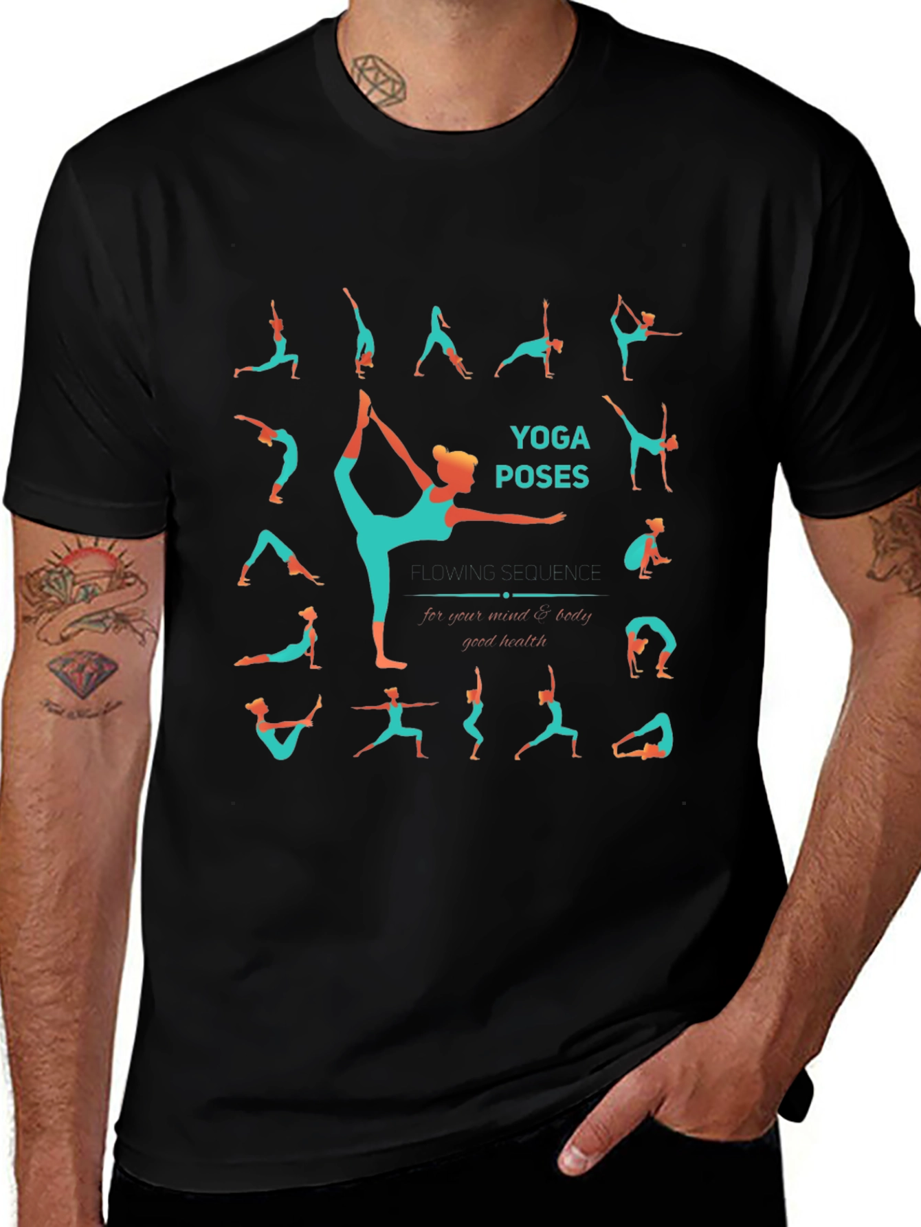 Yoga Poses T-Shirt - Zen Body & Health Tee