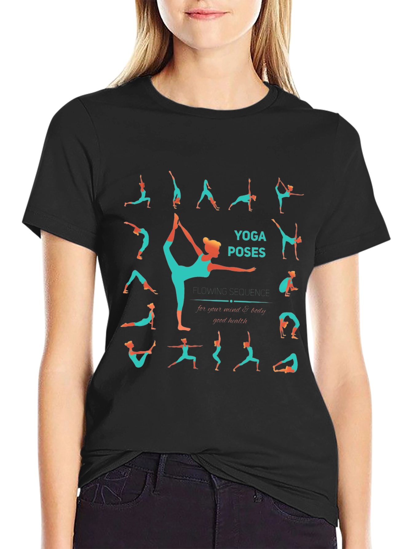 Yoga Poses T-Shirt - Zen Body & Health Tee