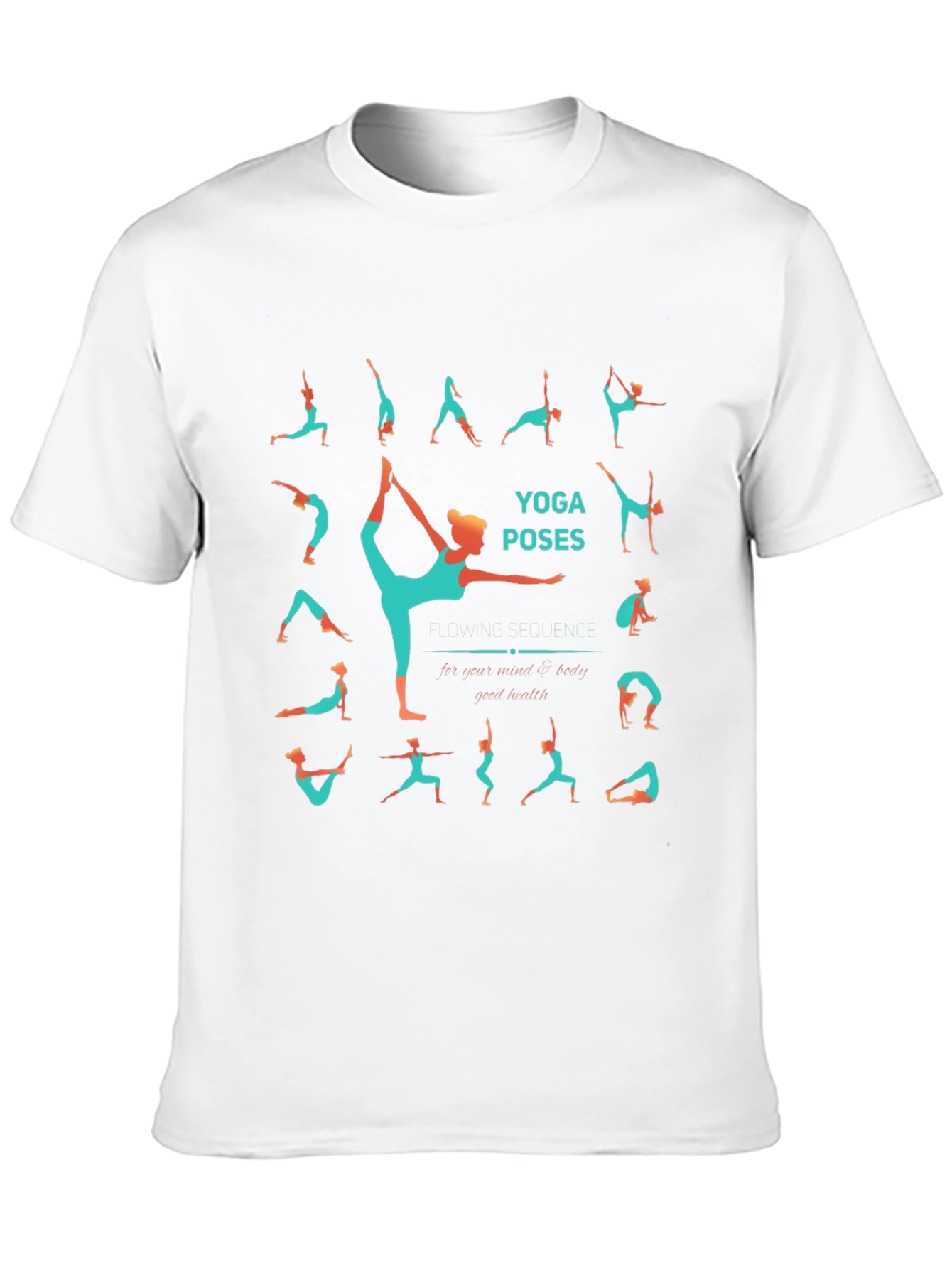 Yoga Poses T-Shirt - Zen Body & Health Tee
