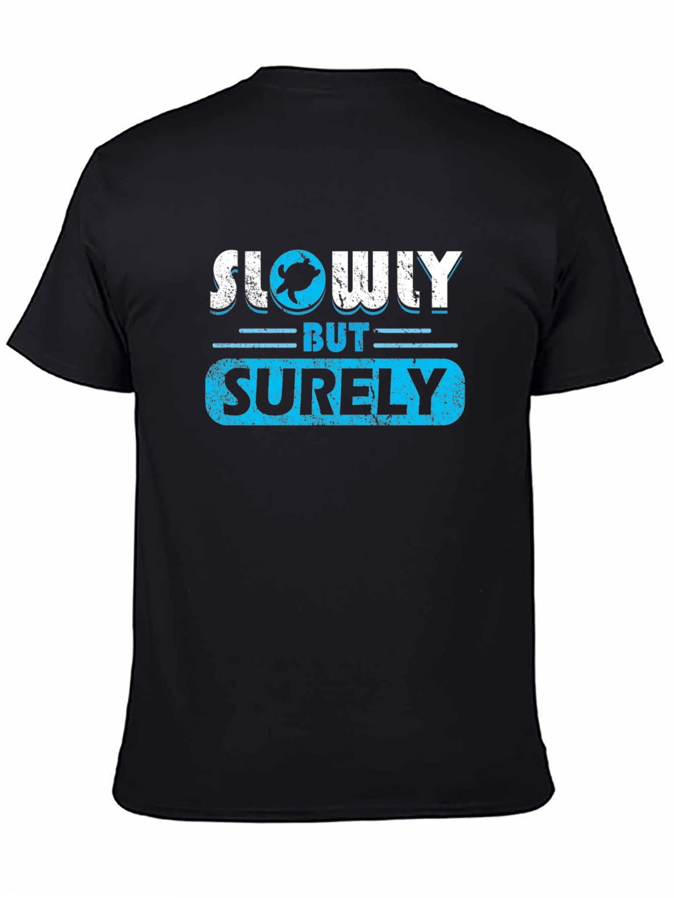 Slowly But Surely Graphic Tee - Turtle Design