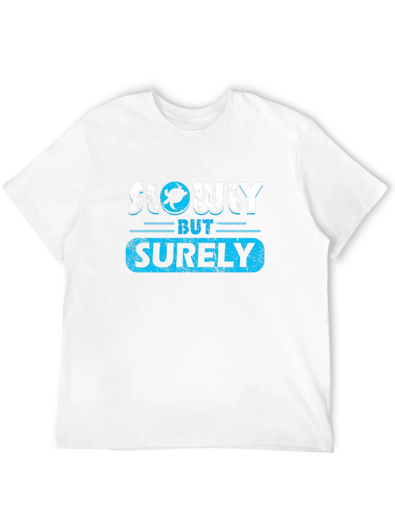 Slowly But Surely Graphic Tee - Turtle Design