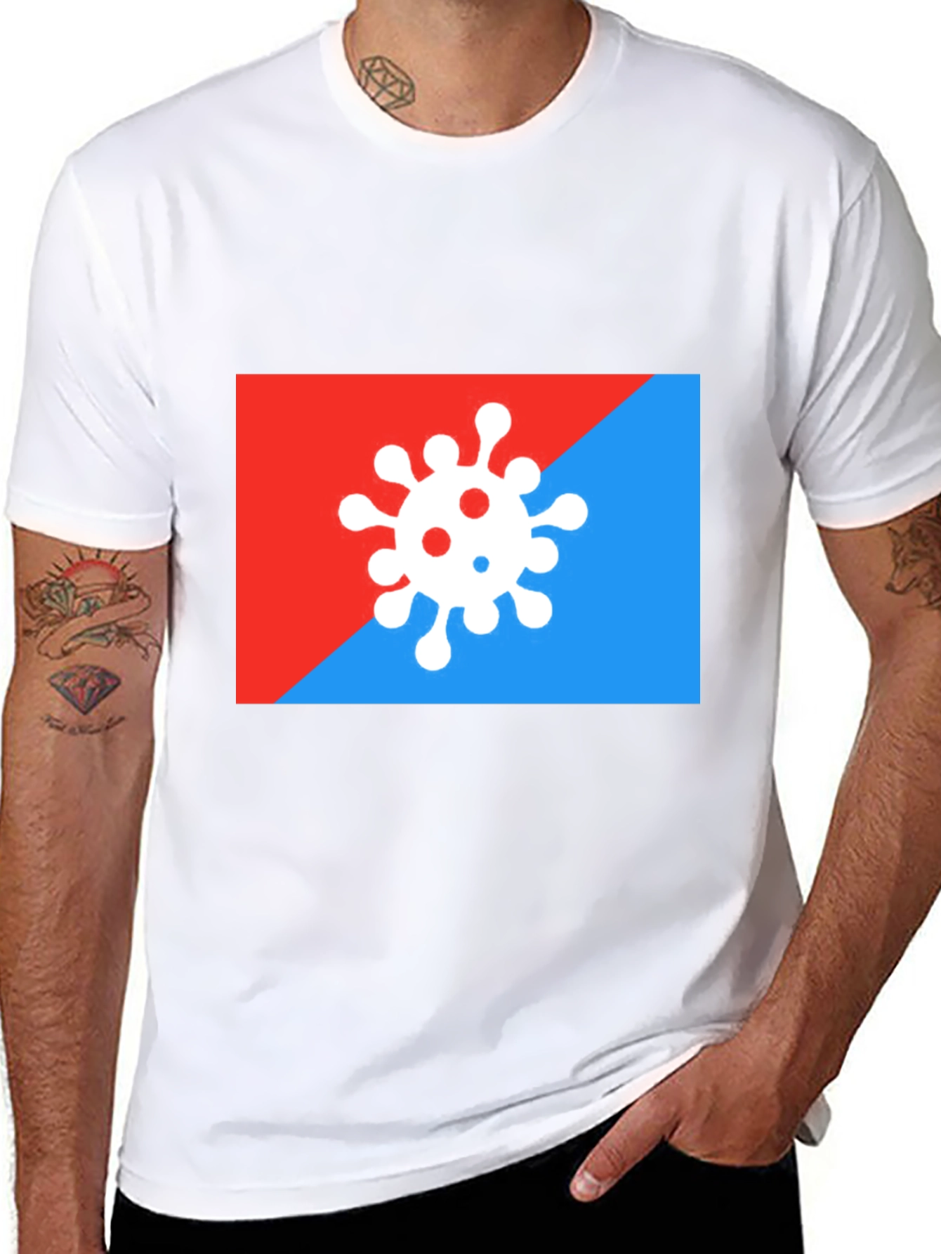 Virus Graphic Tee - Modern Pandemic Fashion