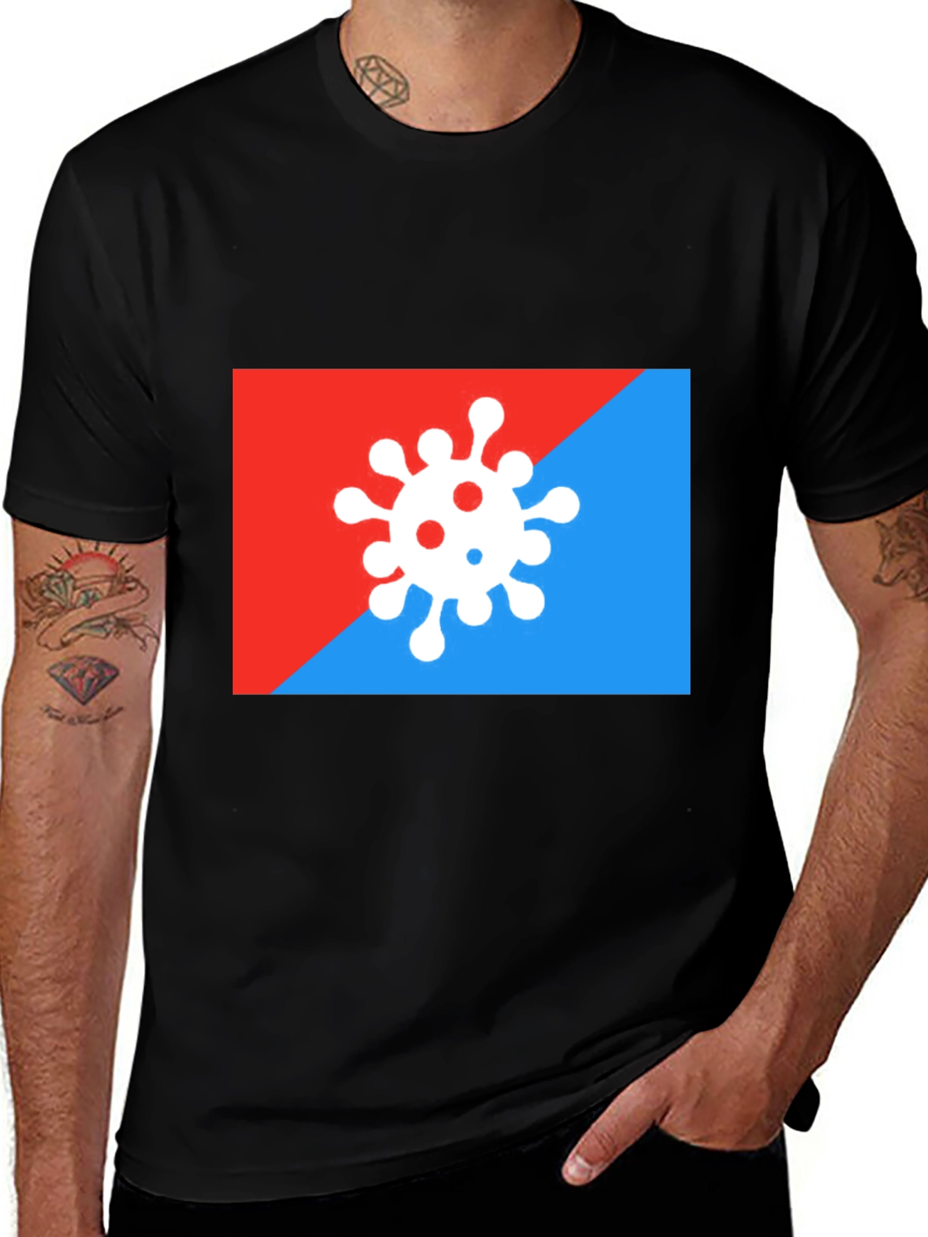 Virus Graphic Tee - Modern Pandemic Fashion