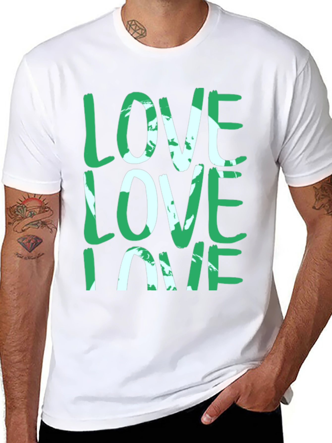 LOVE Graphic Tee - Stylish Casual Black T-Shirt