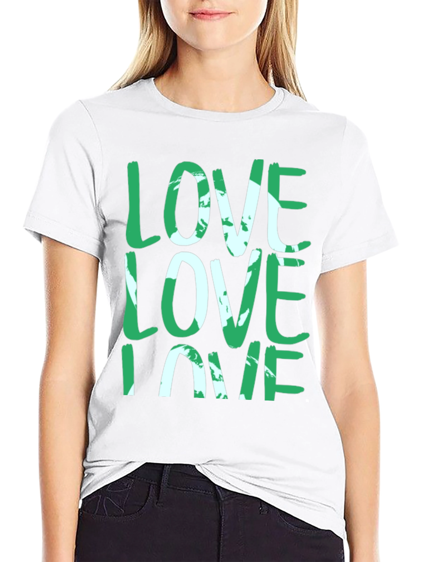 LOVE Graphic Tee - Stylish Casual Black T-Shirt