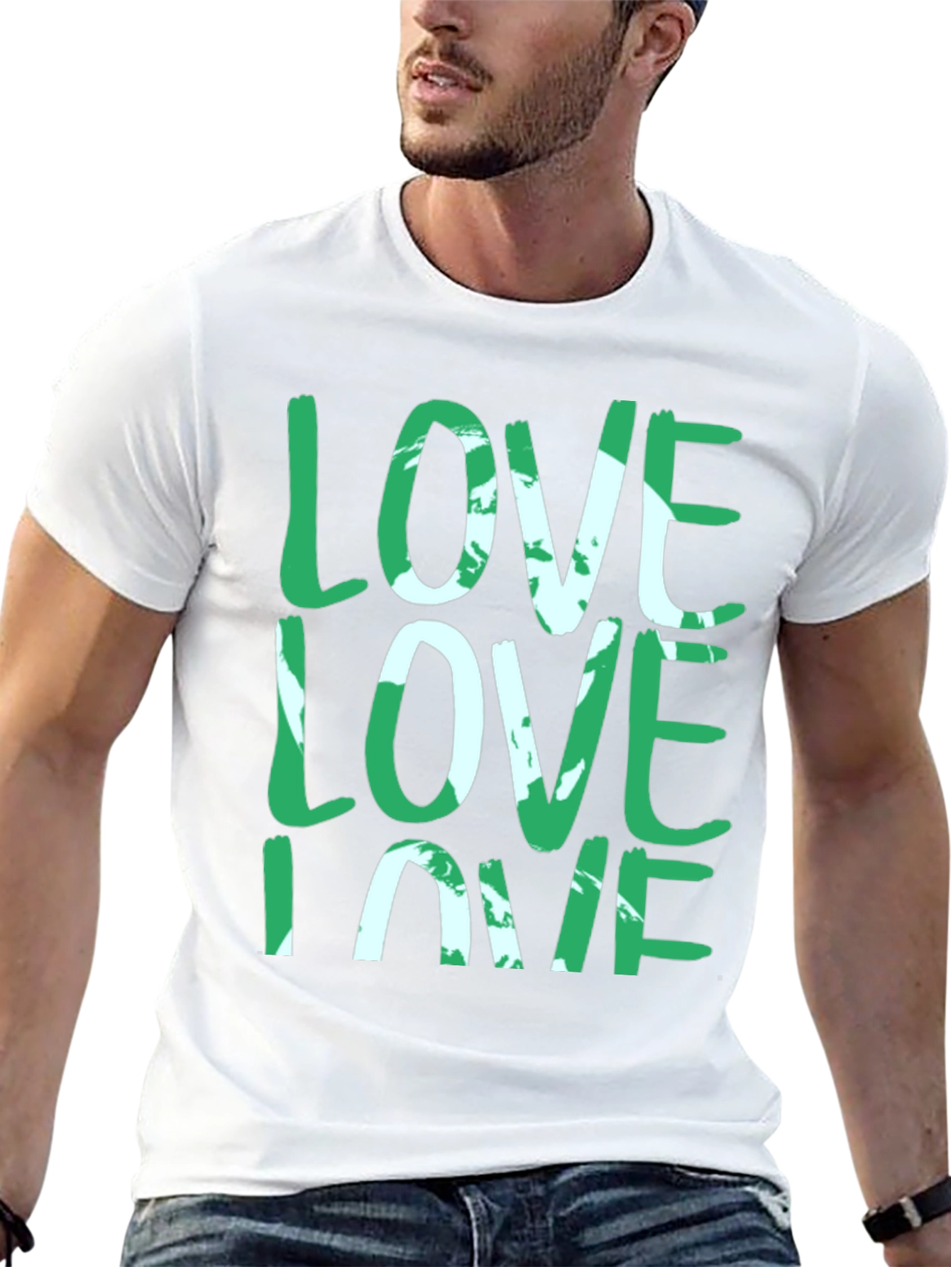 LOVE Graphic Tee - Stylish Casual Black T-Shirt