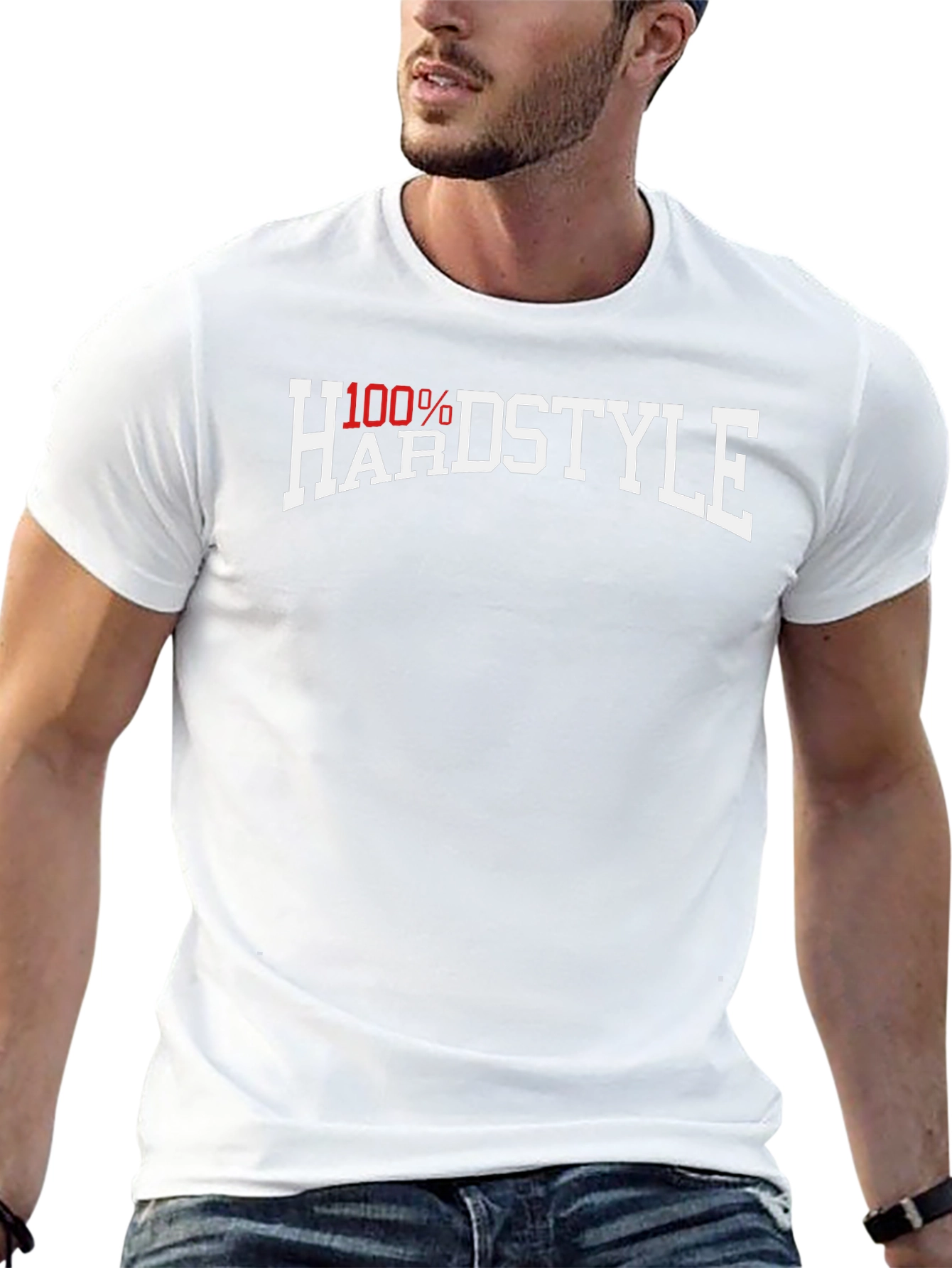 100% Hardstyle Black Cotton Graphic Tee