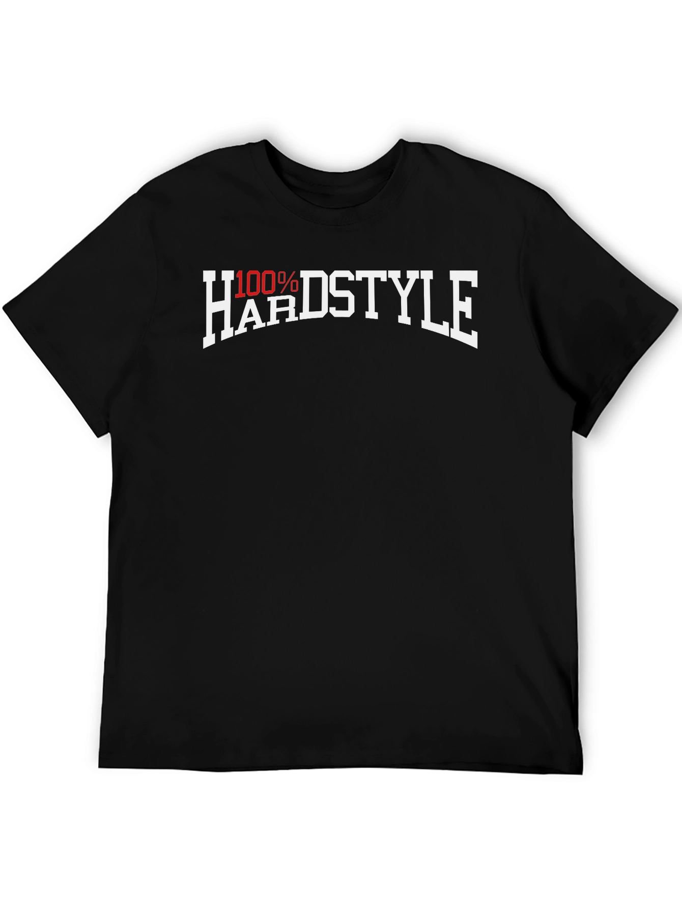 100% Hardstyle Black Cotton Graphic Tee