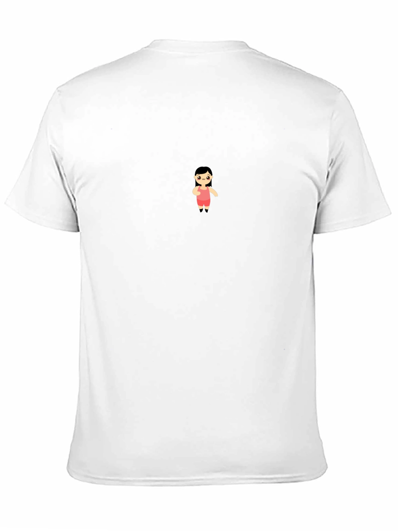 Black T-Shirt with Cute Cartoon Graphic