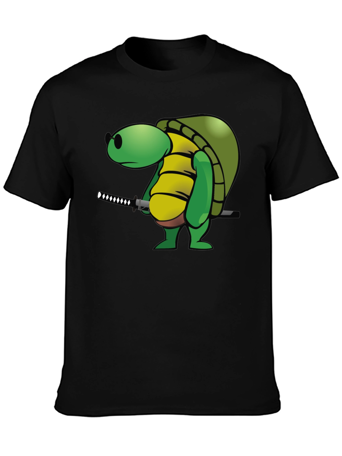 Ninja Turtle T-Shirt - Black Cotton Graphic Tee
