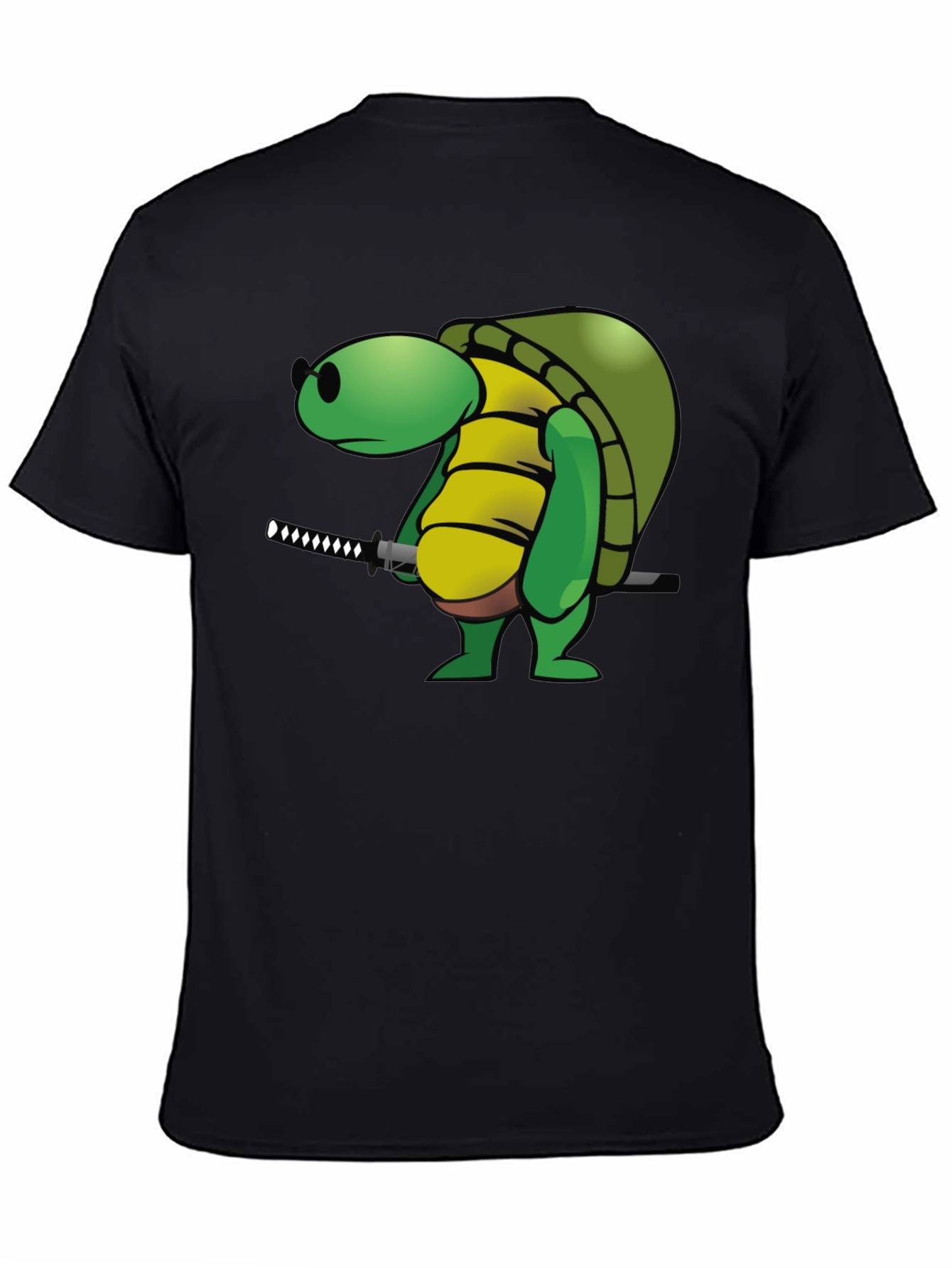 Ninja Turtle T-Shirt - Black Cotton Graphic Tee