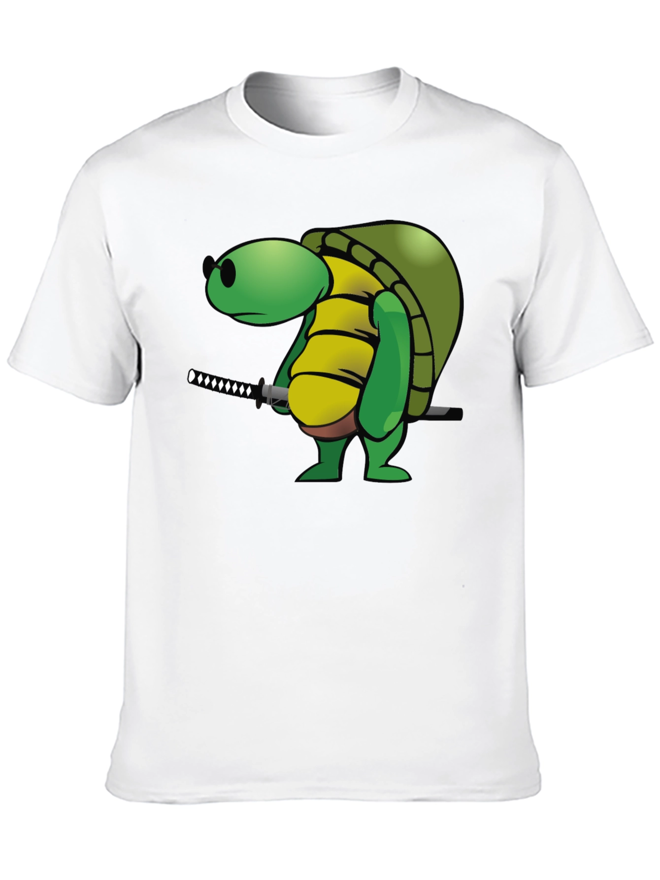 Ninja Turtle T-Shirt - Black Cotton Graphic Tee