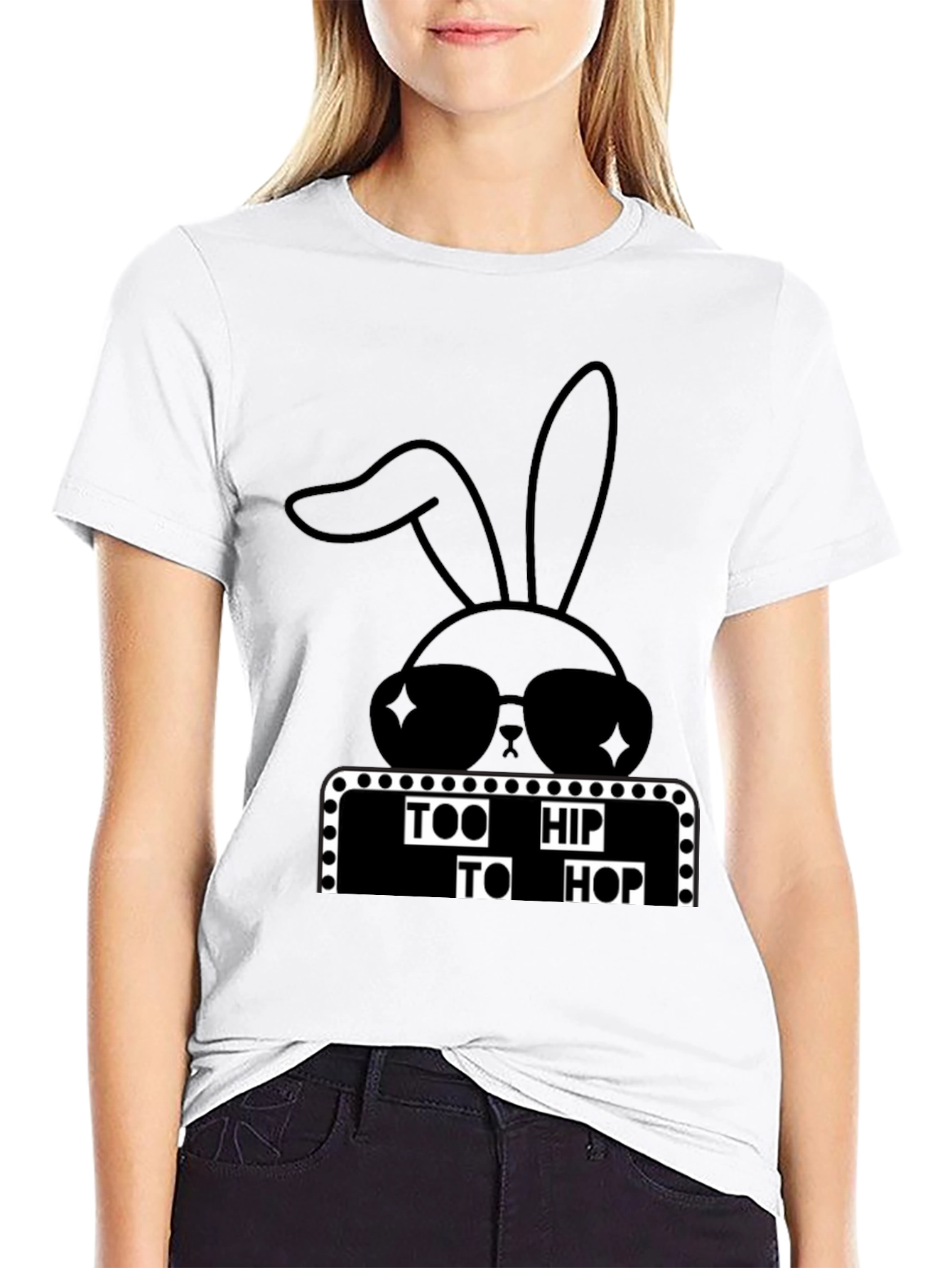 Too Hip To Hop Easter Bunny T-Shirt