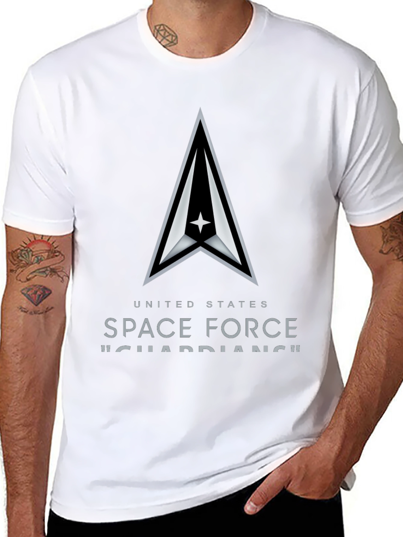 United States Space Force Black T-Shirt