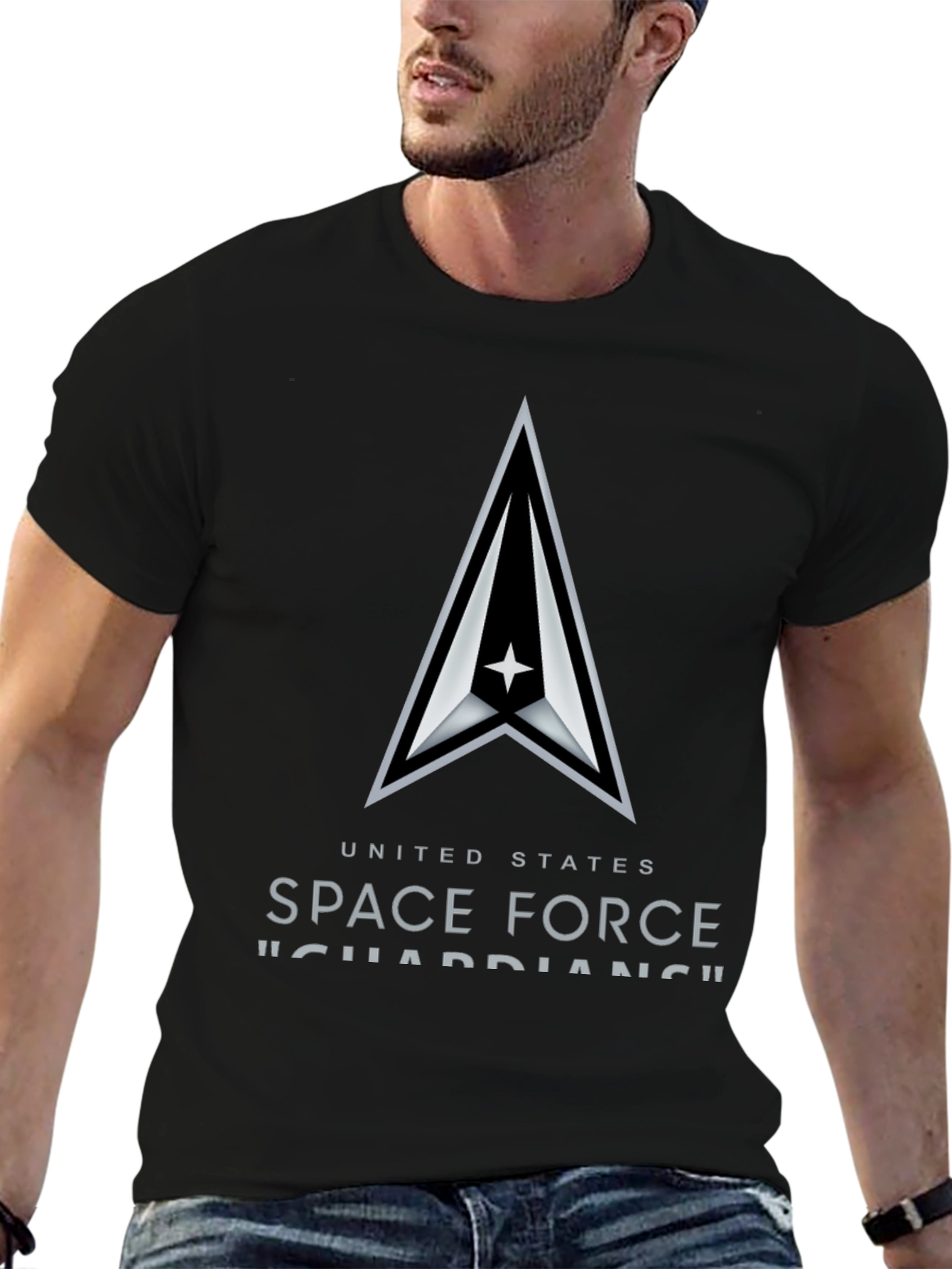 United States Space Force Black T-Shirt