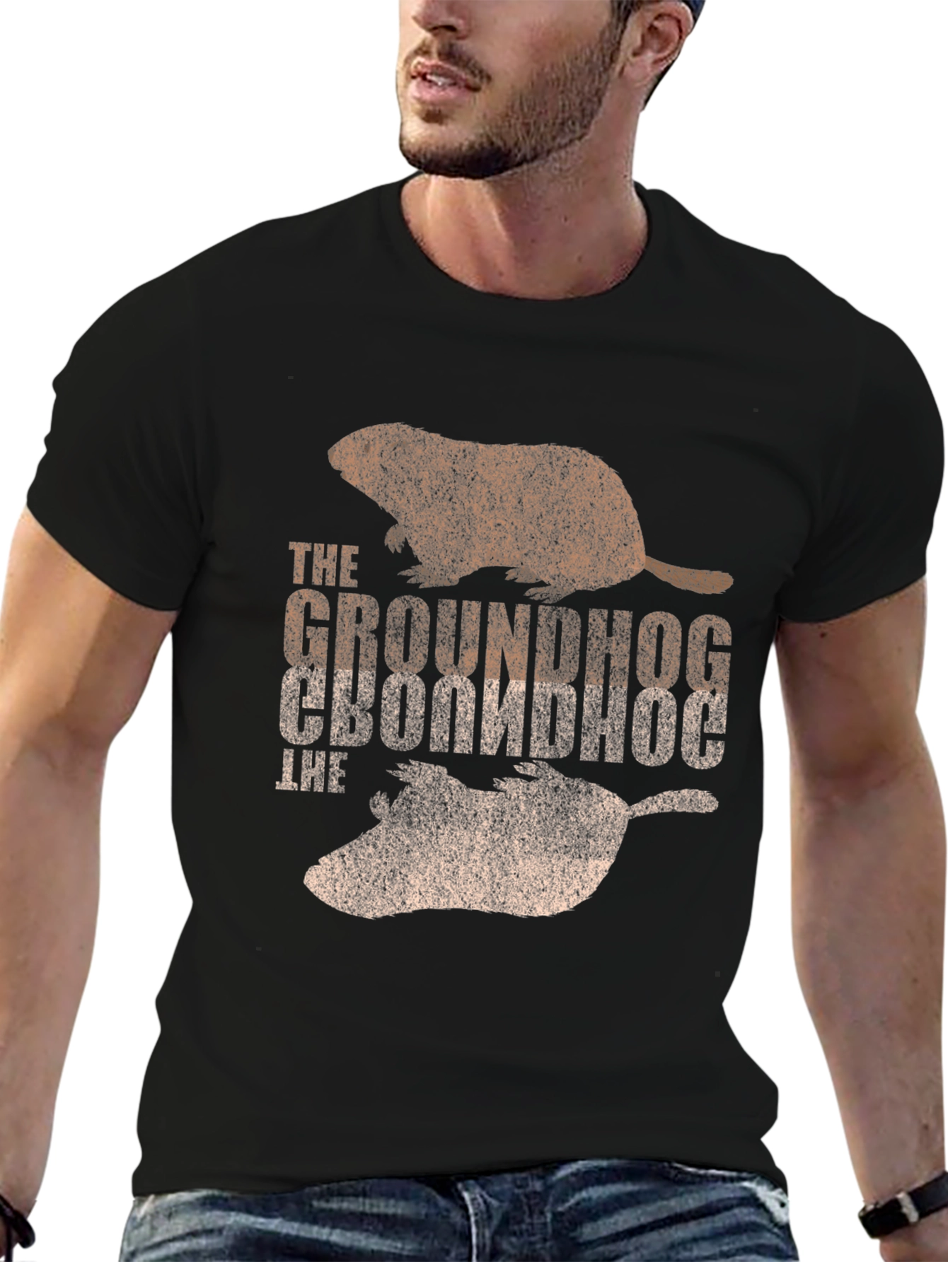 Groundhog Graphic Print T-Shirt