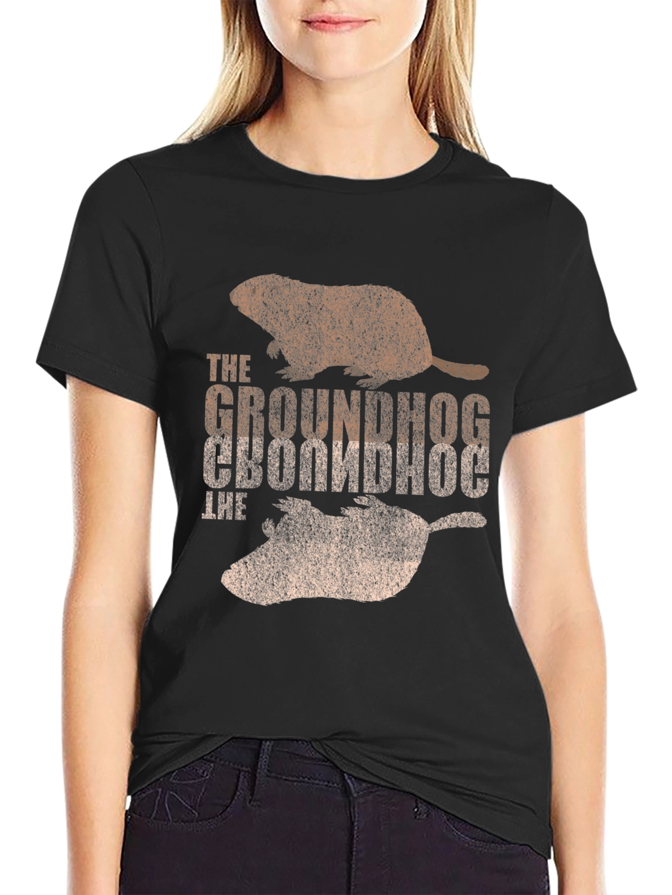 Groundhog Graphic Print T-Shirt