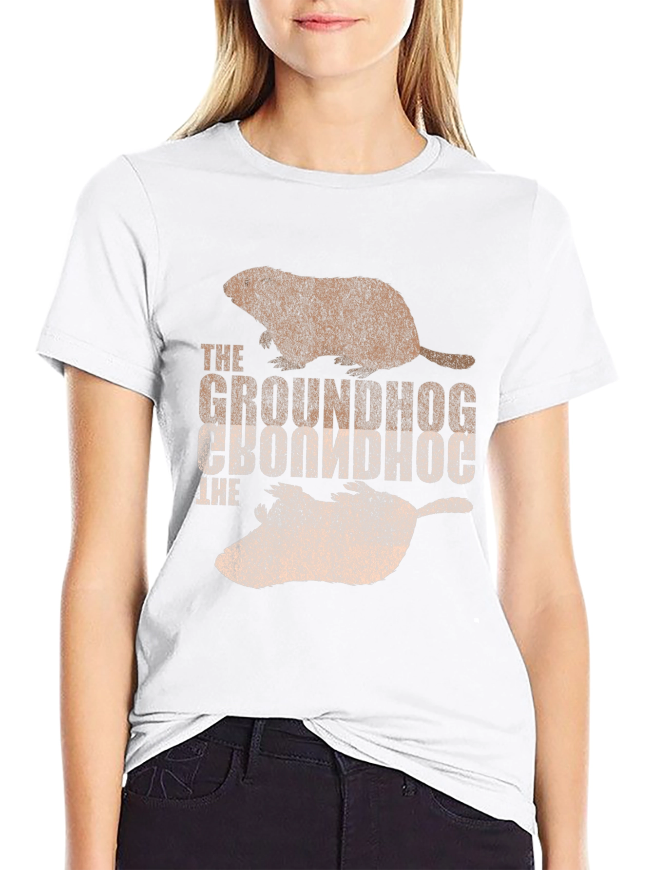 Groundhog Graphic Print T-Shirt