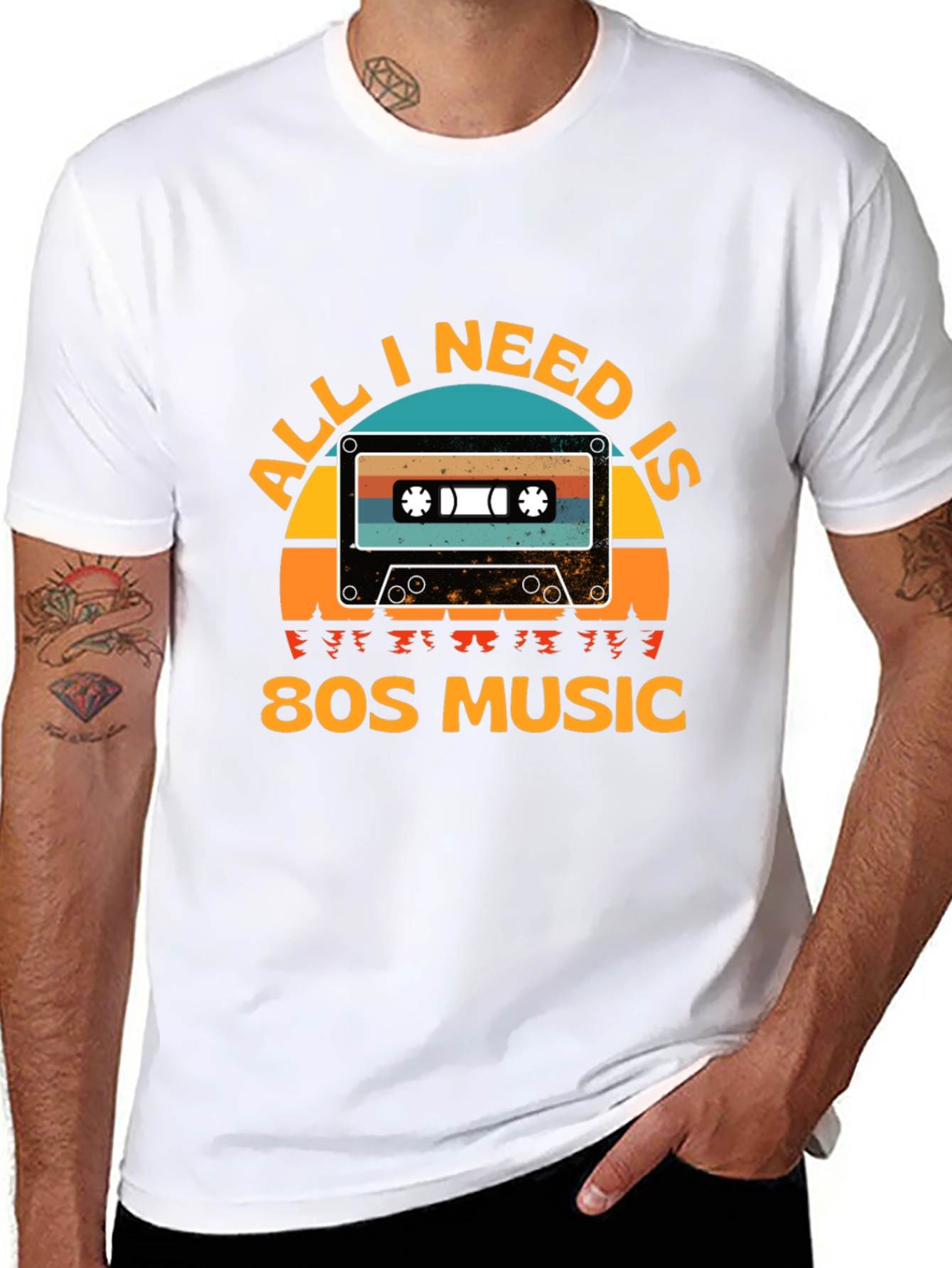 80s Music Cassette Graphic Tee