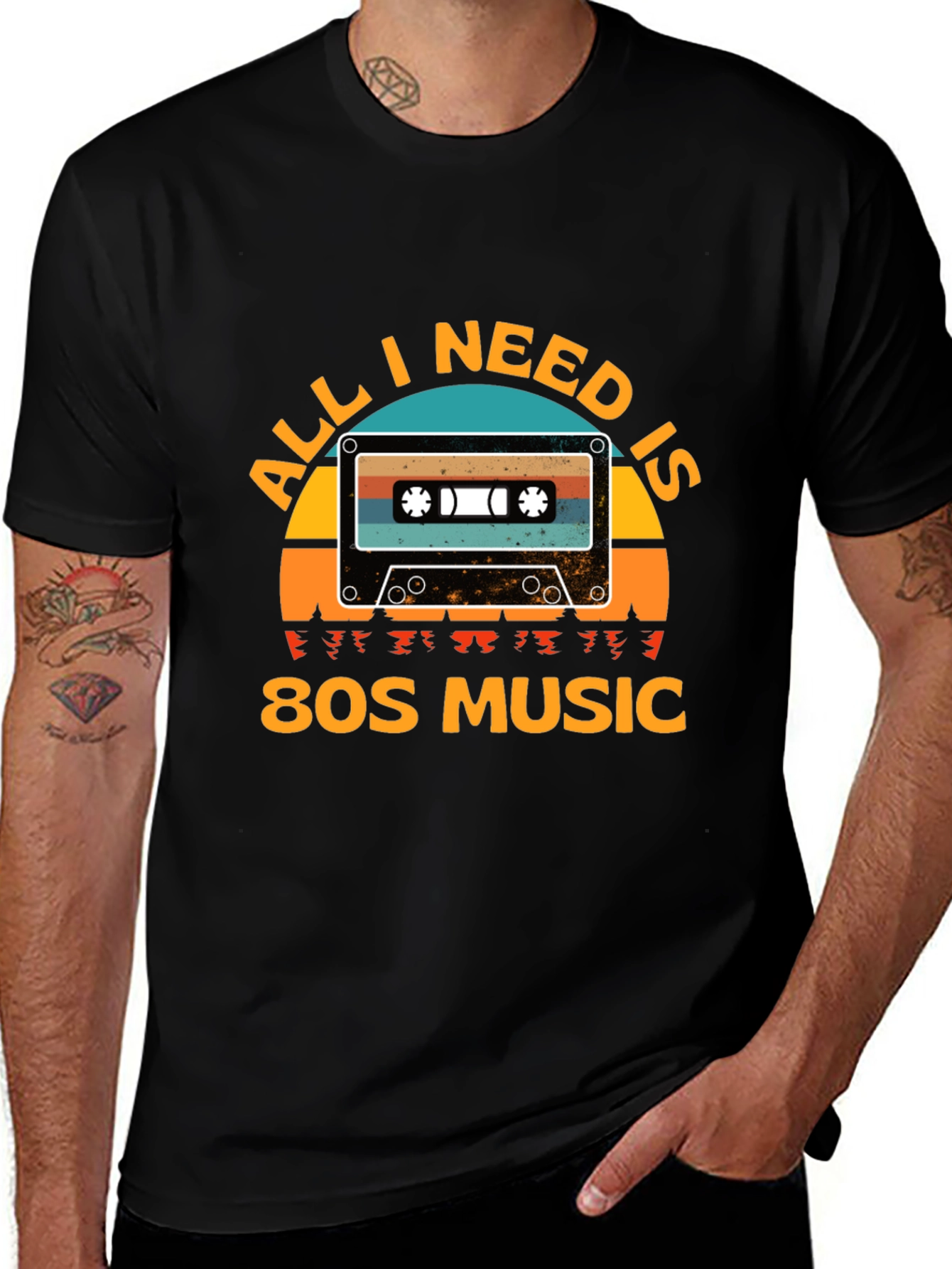 80s Music Cassette Graphic Tee