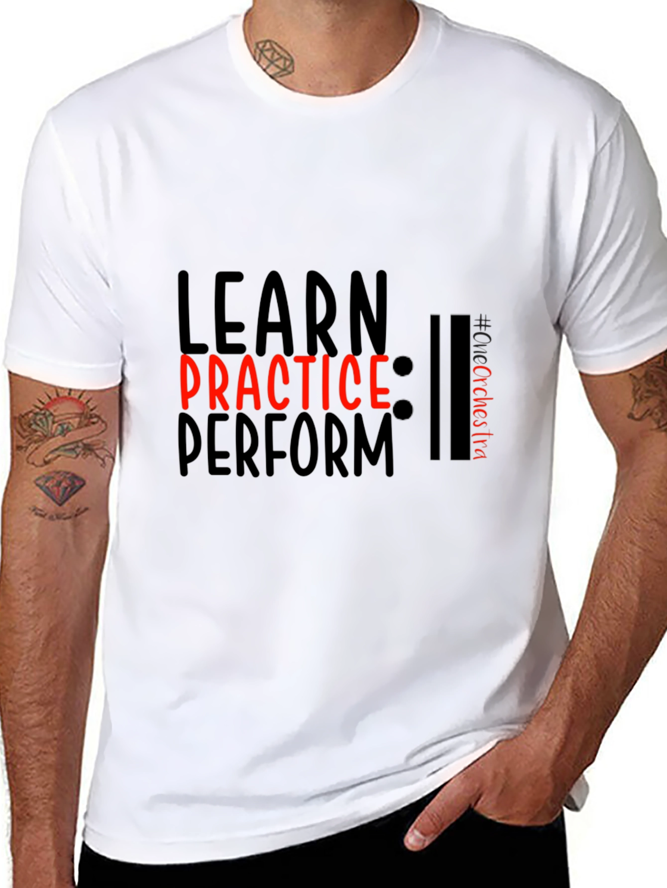 Learn Practice Perform Black Tee