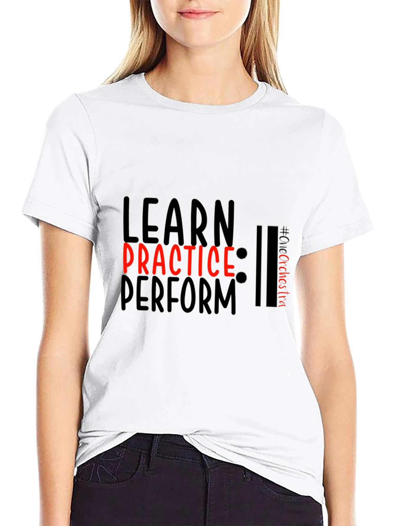 Learn Practice Perform Black Tee