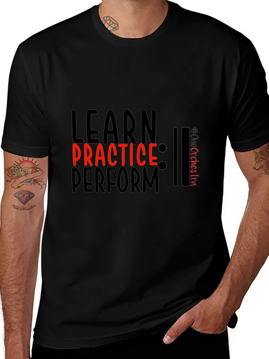 Learn Practice Perform Black Tee