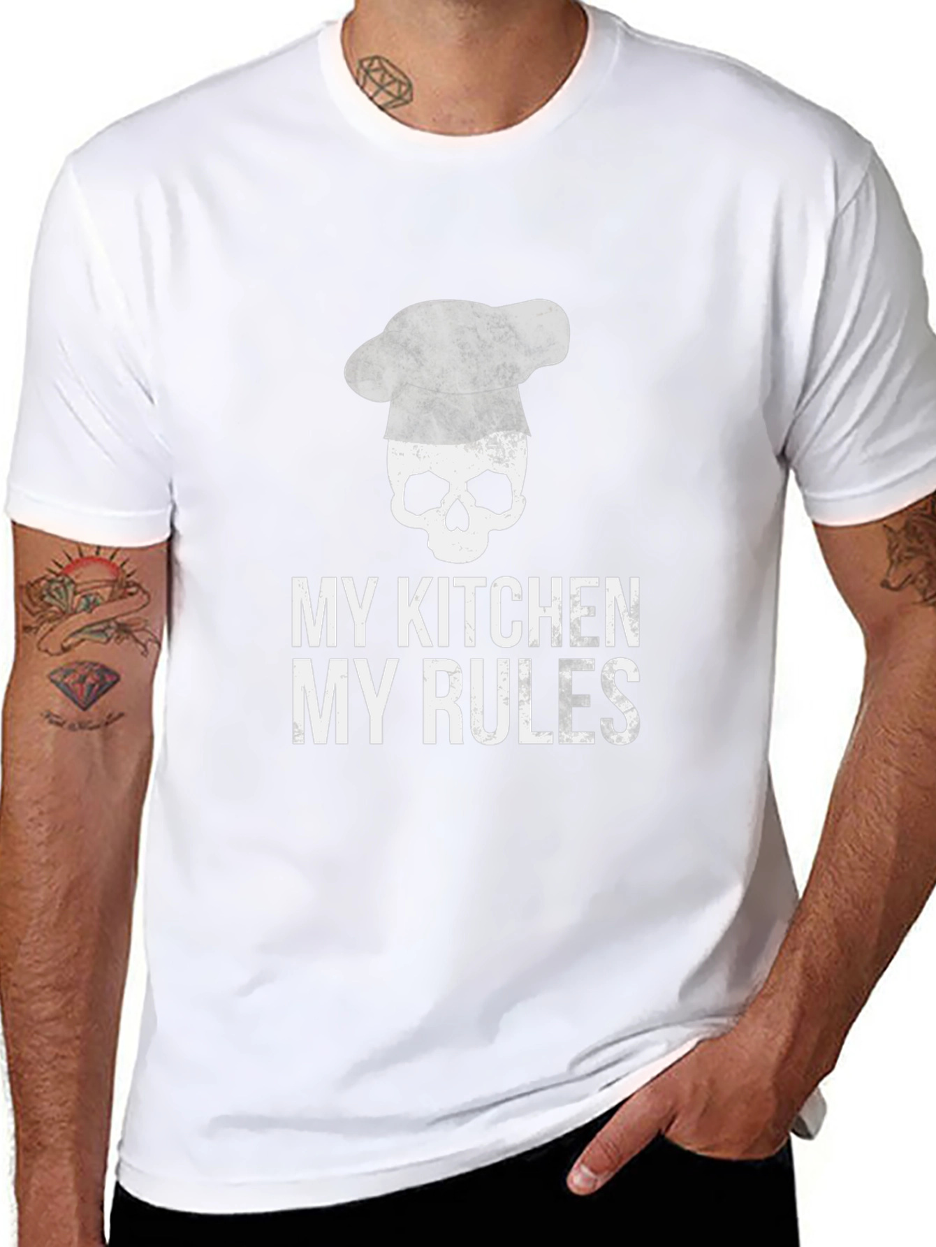 Chef Skull T-Shirt - My Kitchen My Rules