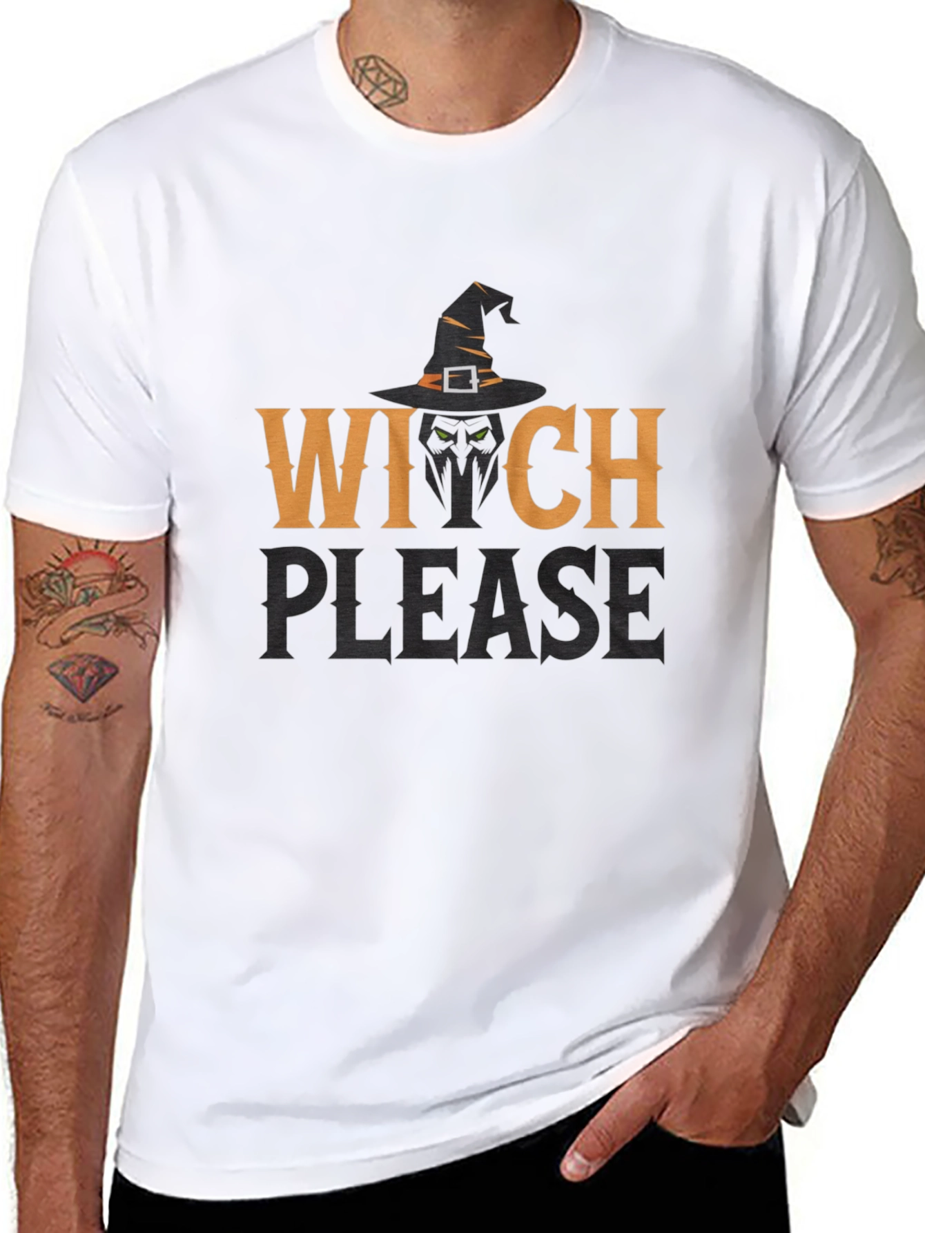 Witch Please Graphic T-Shirt - Halloween Apparel