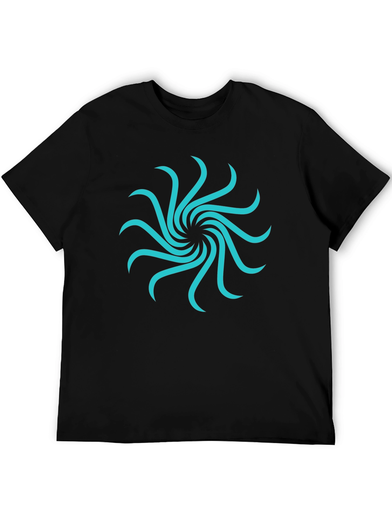 Abstract Swirl Graphic Tee - Modern Casual Style