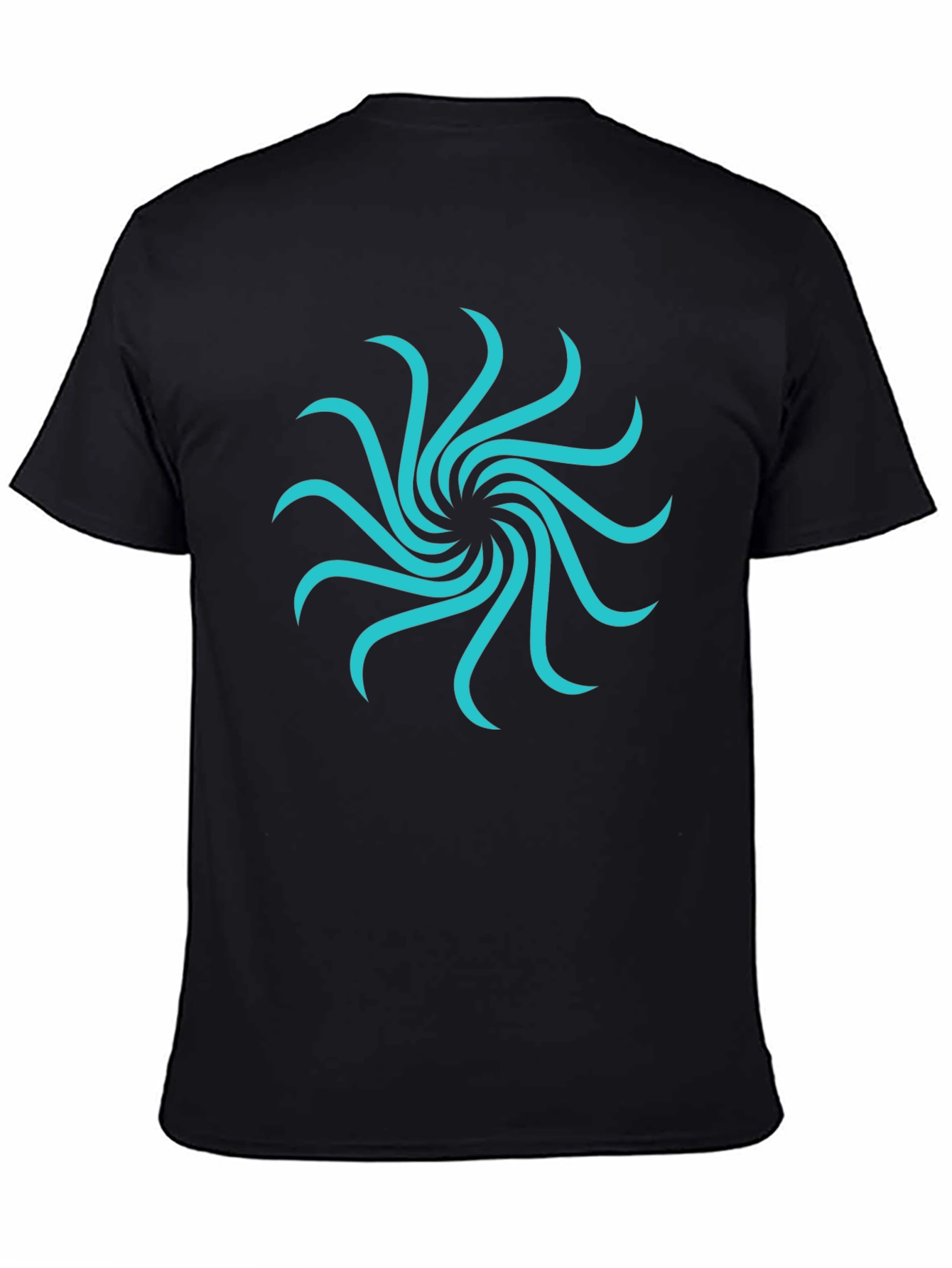 Abstract Swirl Graphic Tee - Modern Casual Style