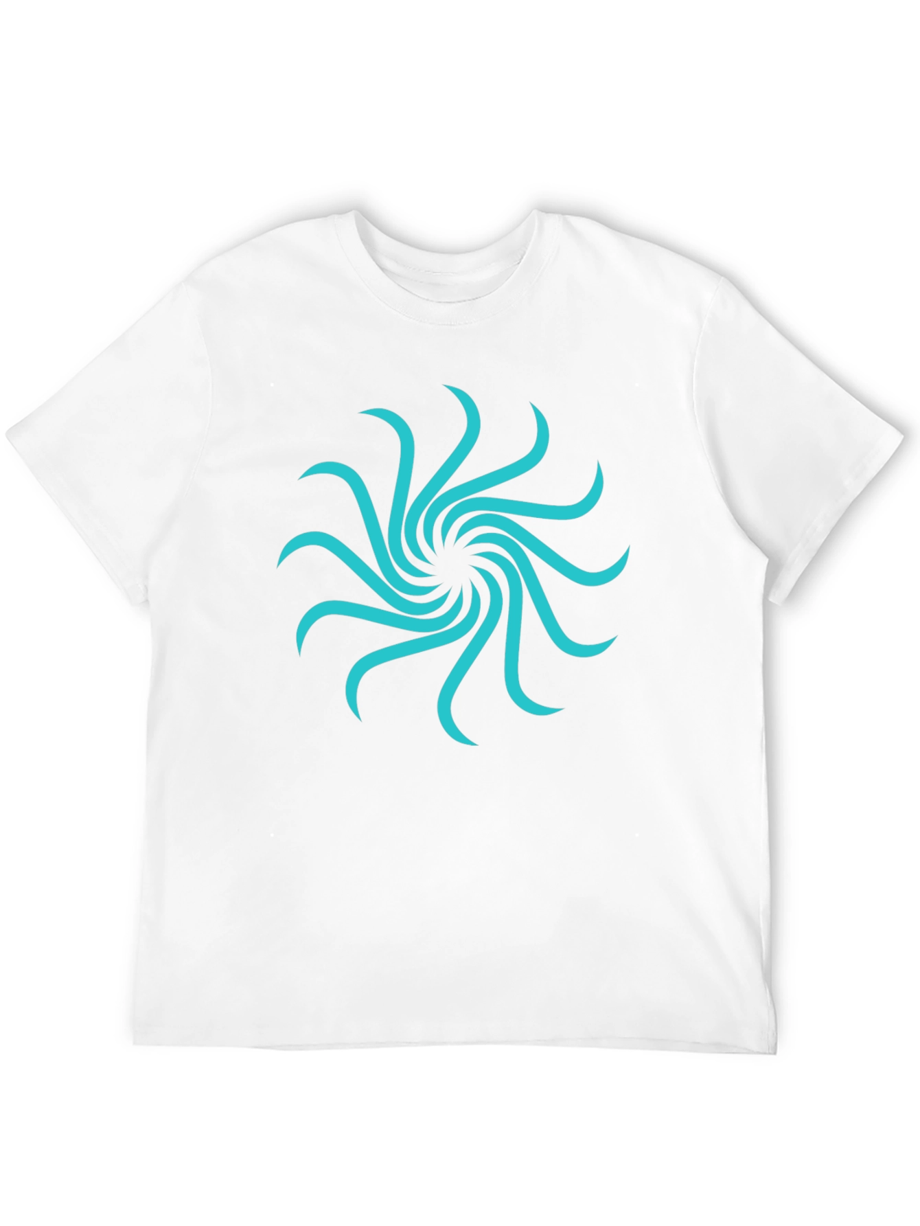 Abstract Swirl Graphic Tee - Modern Casual Style
