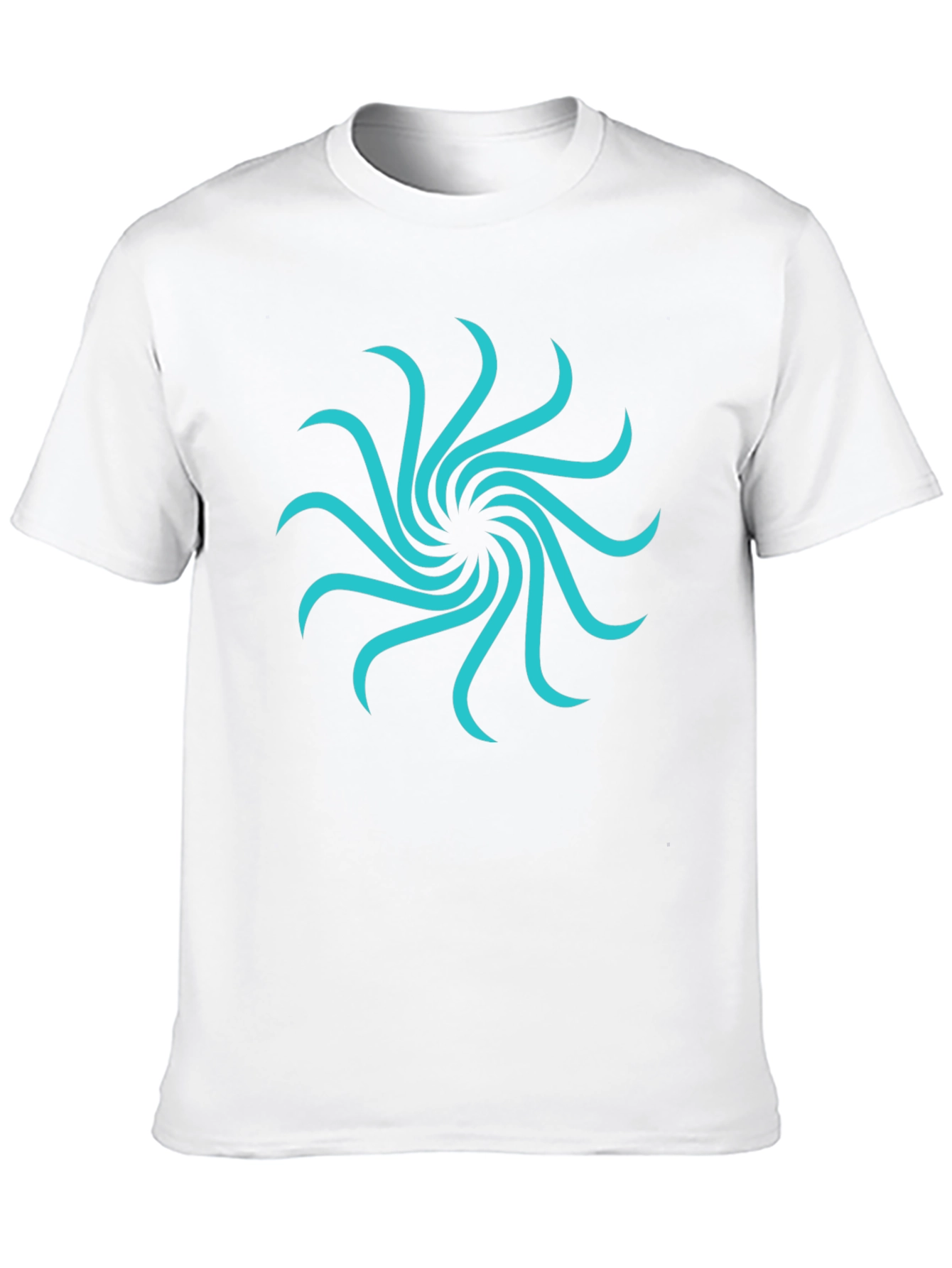 Abstract Swirl Graphic Tee - Modern Casual Style