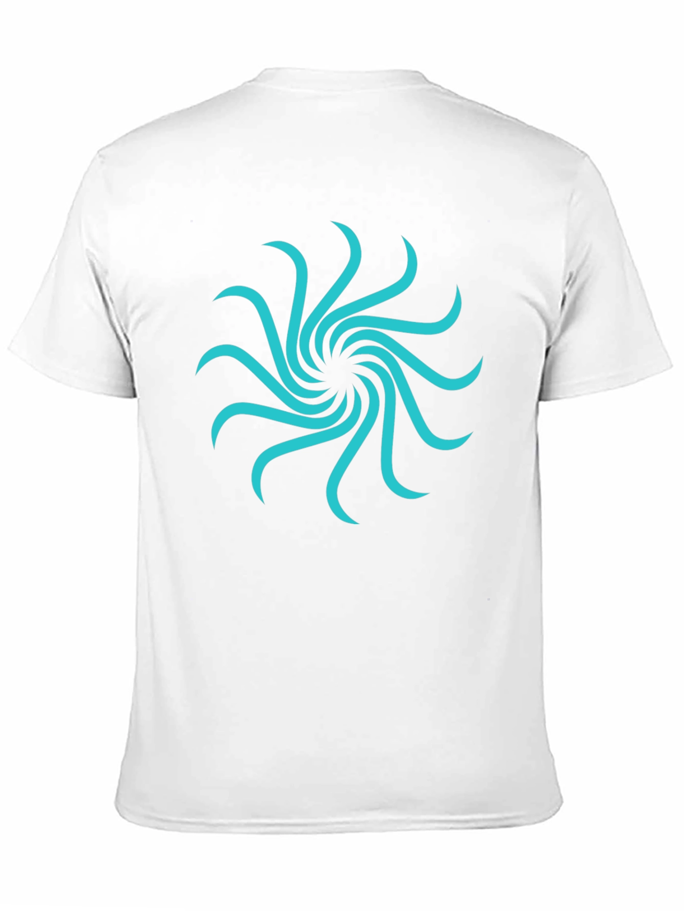 Abstract Swirl Graphic Tee - Modern Casual Style