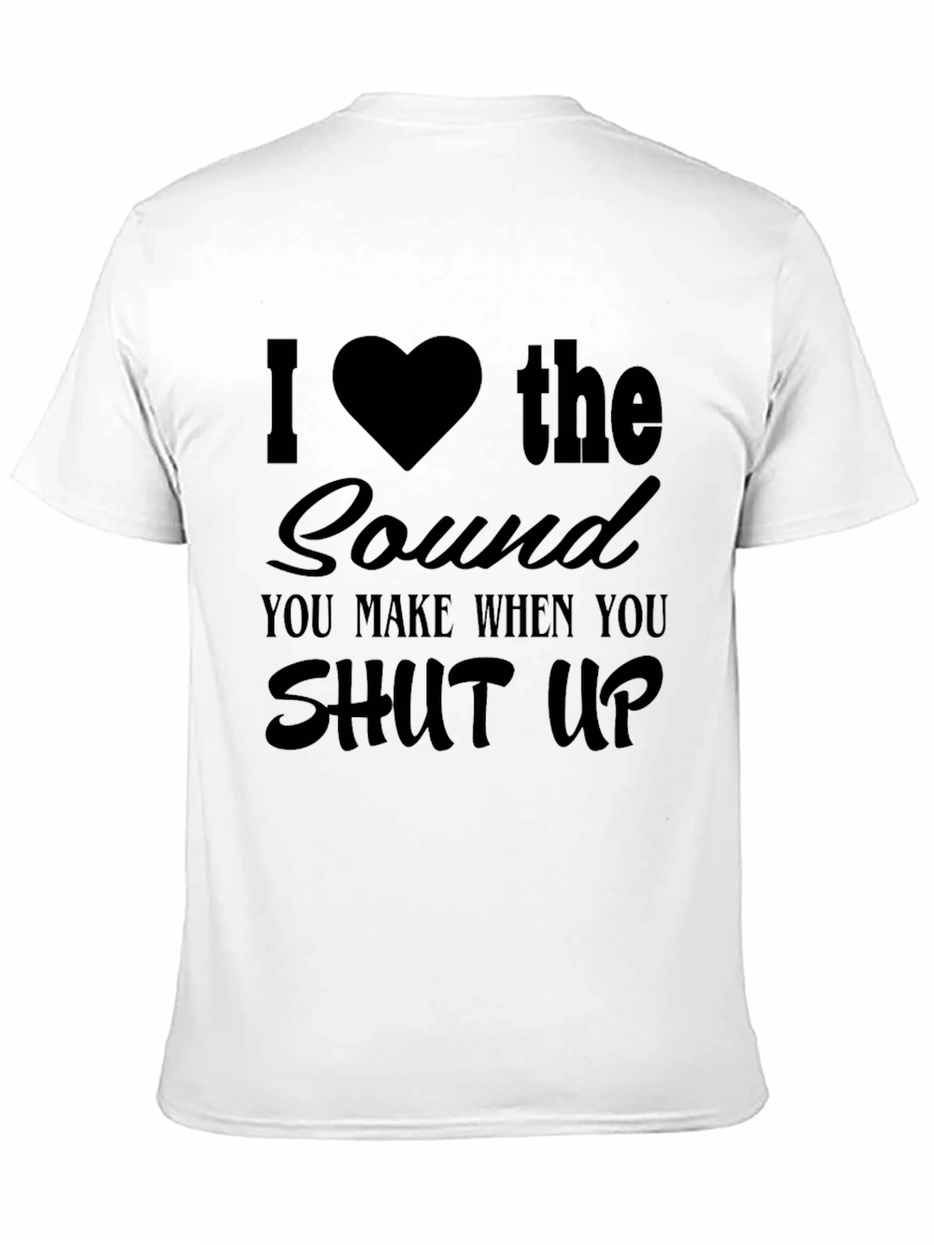 I Heart the Sound Mens Black Graphic Tee