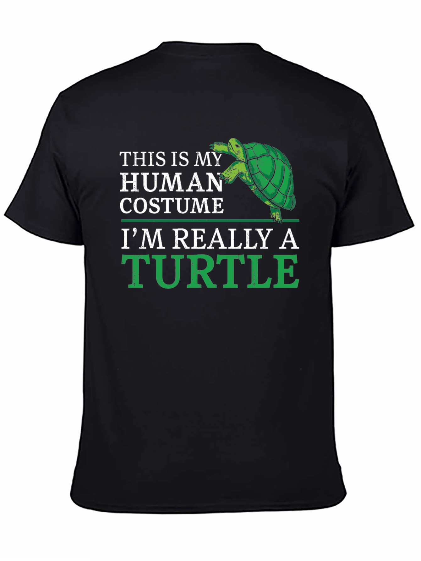 Human Costume Turtle T-Shirt - Funny Animal Lover Tee