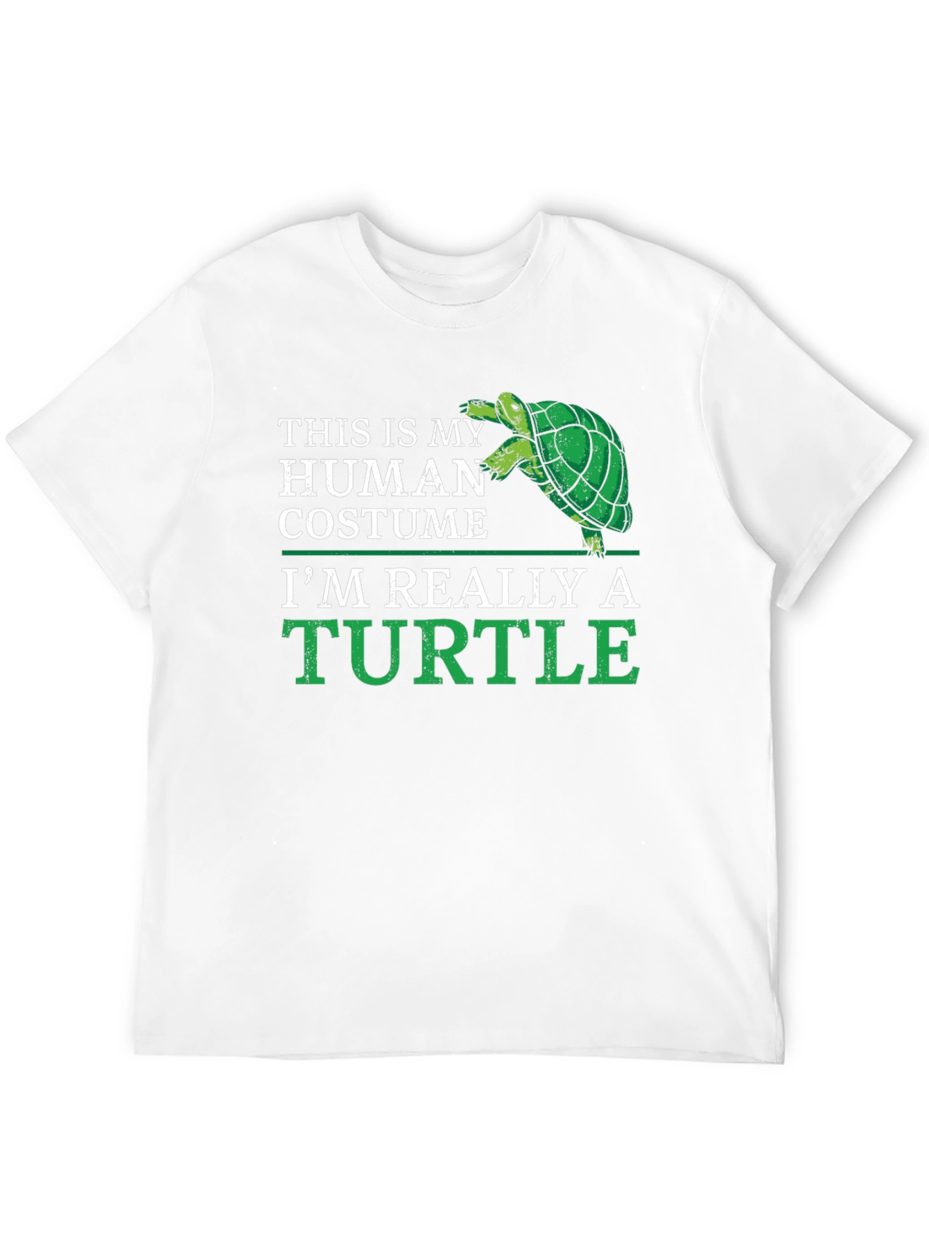 Human Costume Turtle T-Shirt - Funny Animal Lover Tee