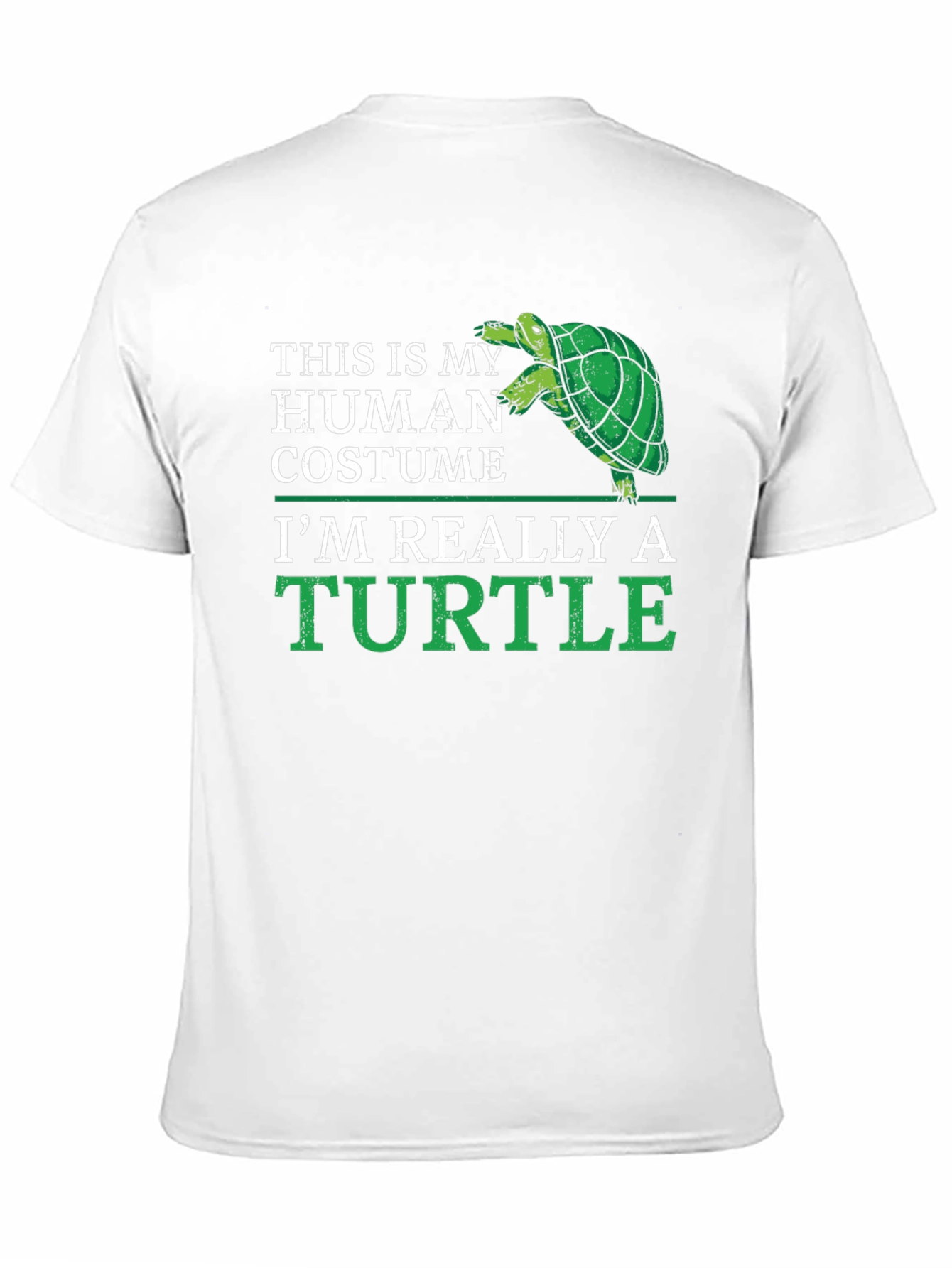 Human Costume Turtle T-Shirt - Funny Animal Lover Tee