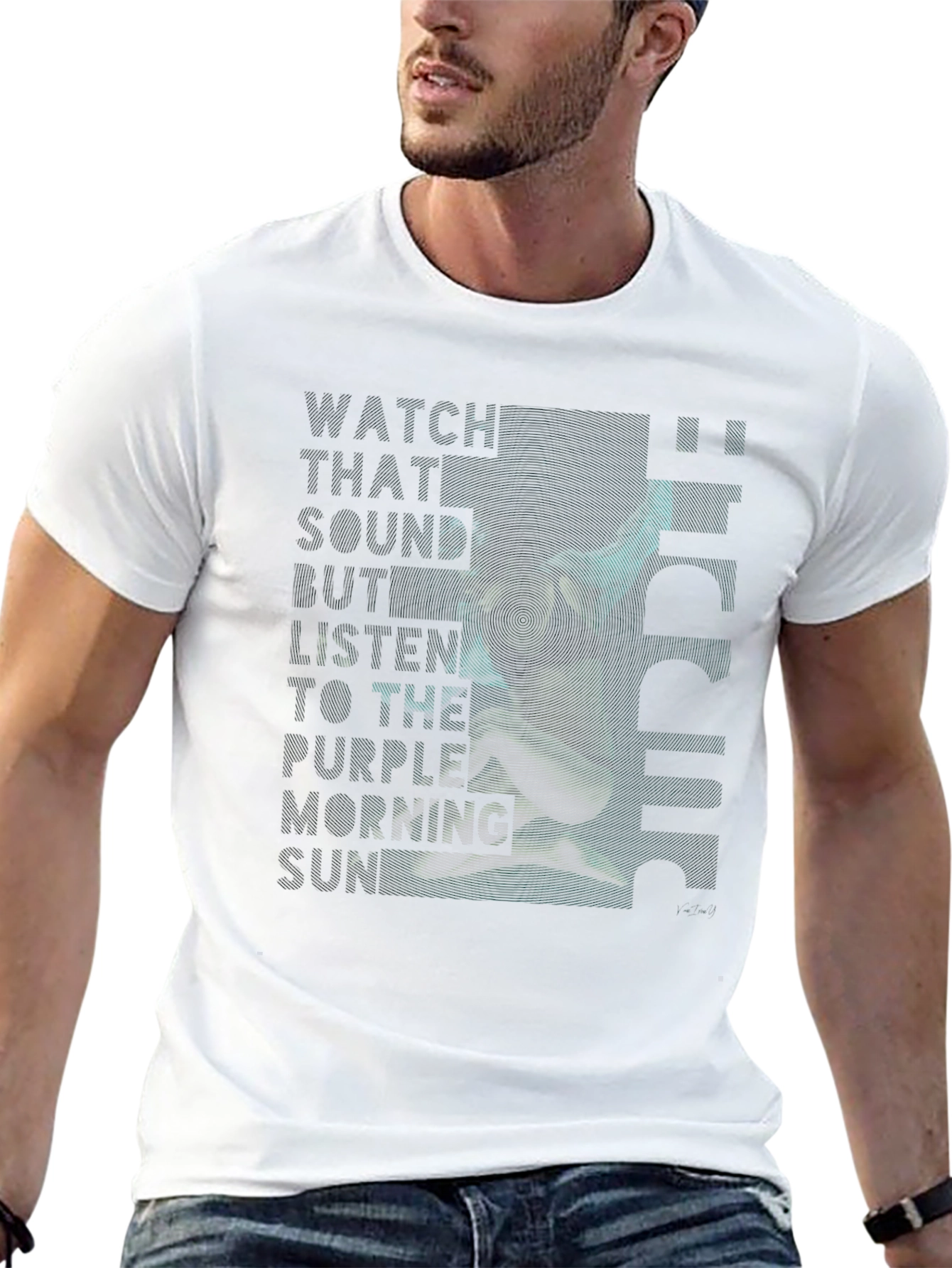Trendy Black Graphic Print T-Shirt for Men