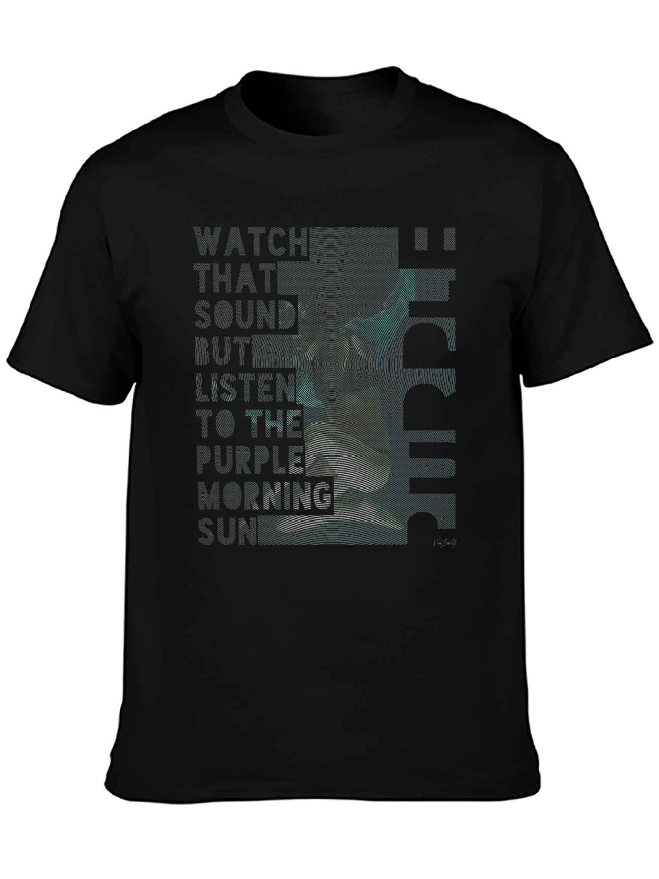 Trendy Black Graphic Print T-Shirt for Men
