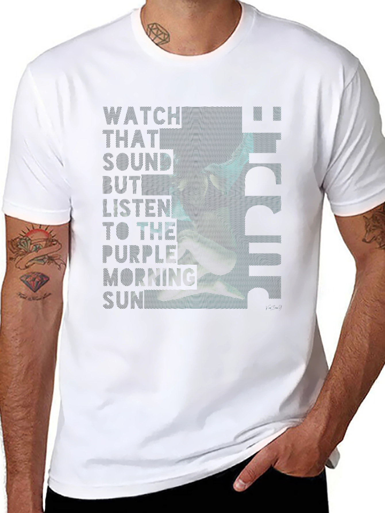 Trendy Black Graphic Print T-Shirt for Men