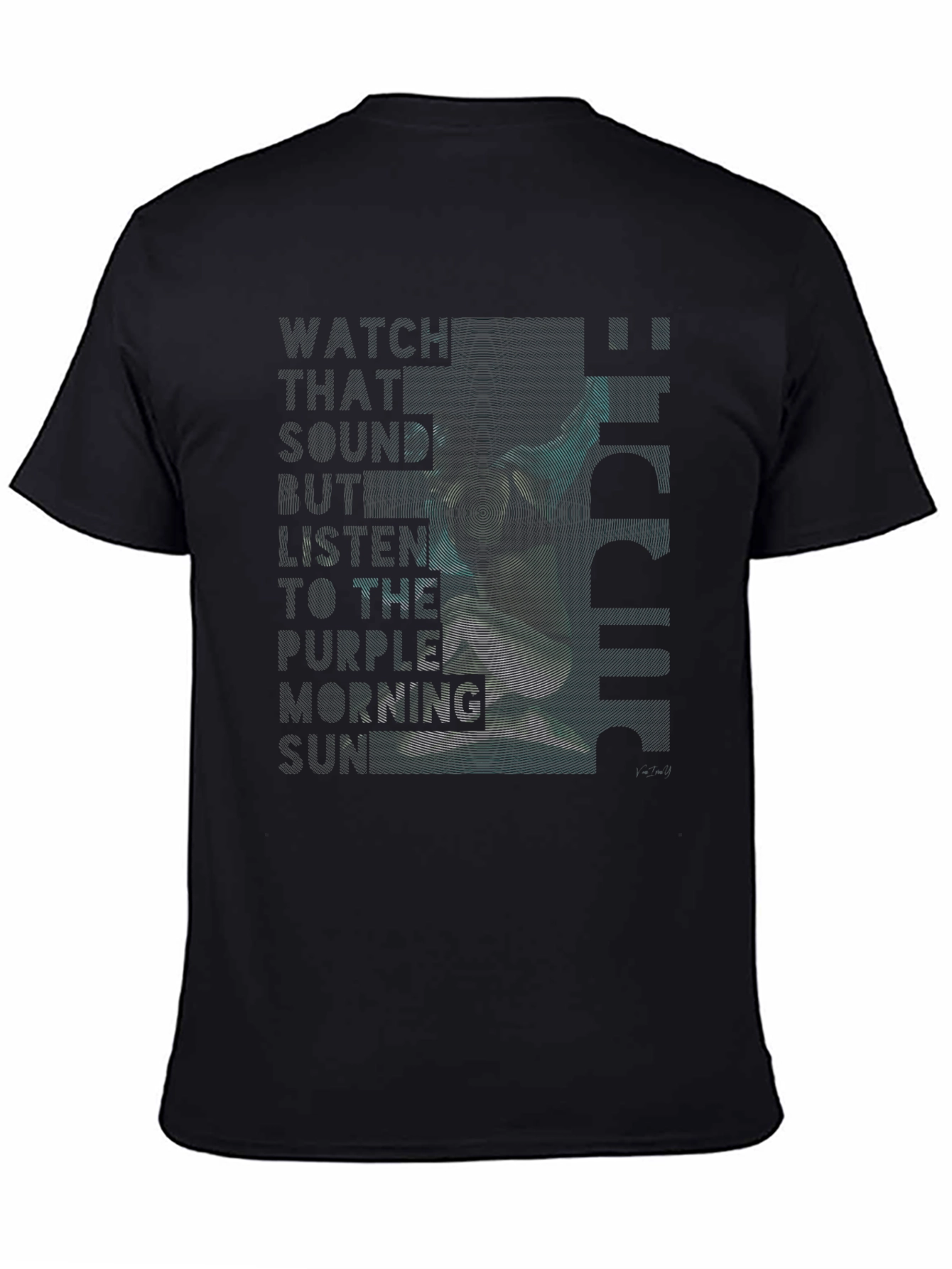 Trendy Black Graphic Print T-Shirt for Men