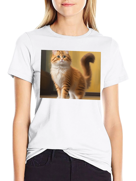 Cat Lovers Black T-Shirt - Adorable Kitten Graphic Tee